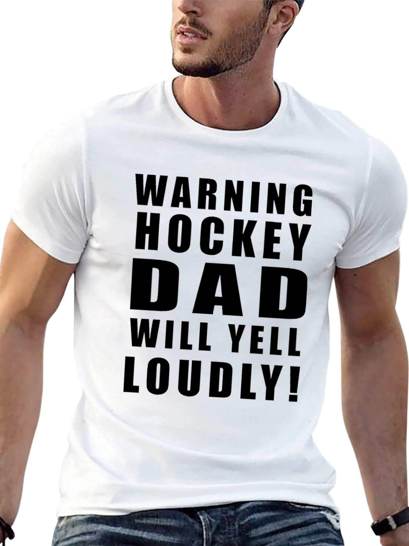 Hockey Dad Warning T-Shirt - Loud Supporter Apparel - 13