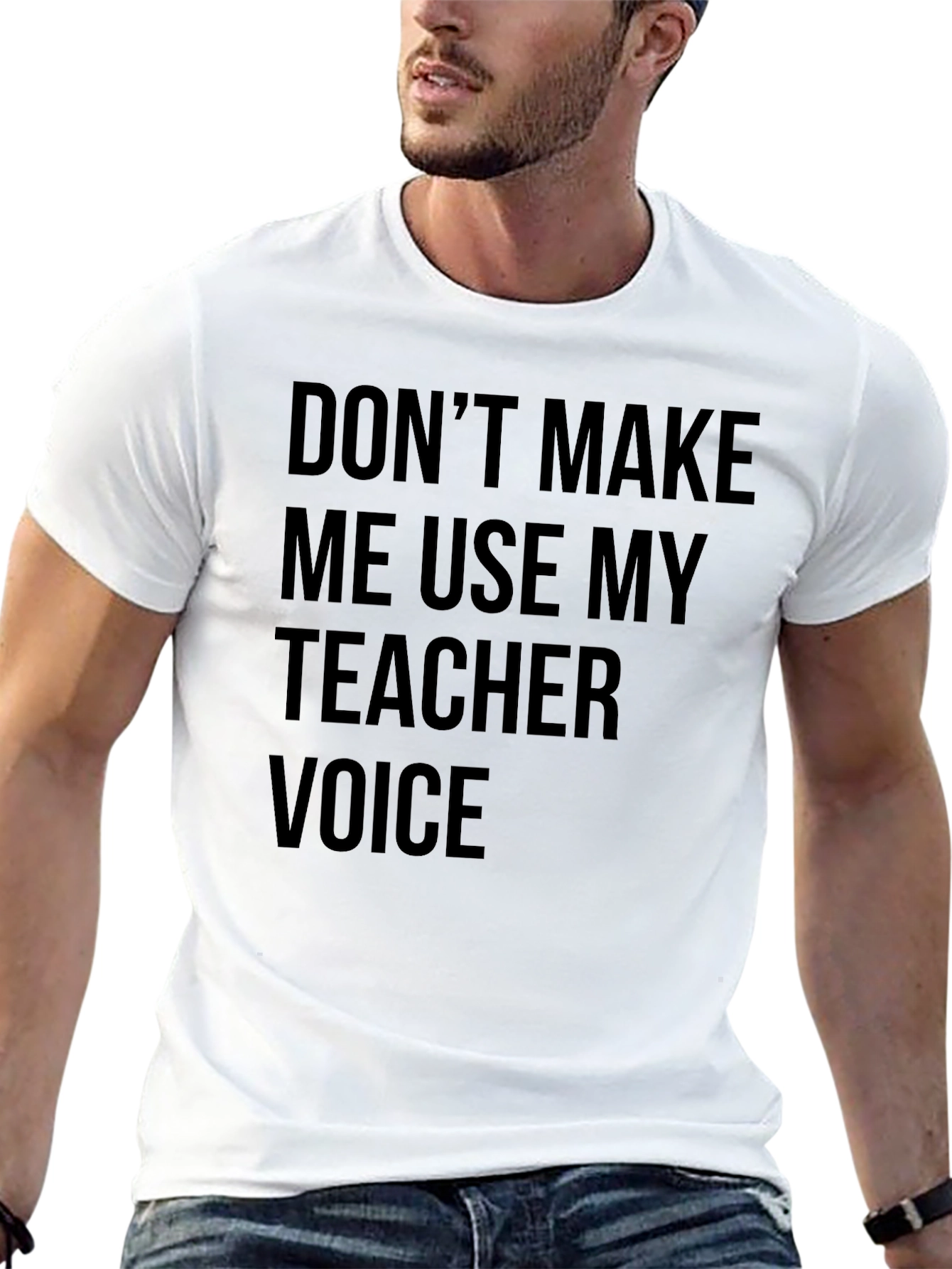 Black Teacher Voice T-Shirt - Funny Teaching Gift view 13