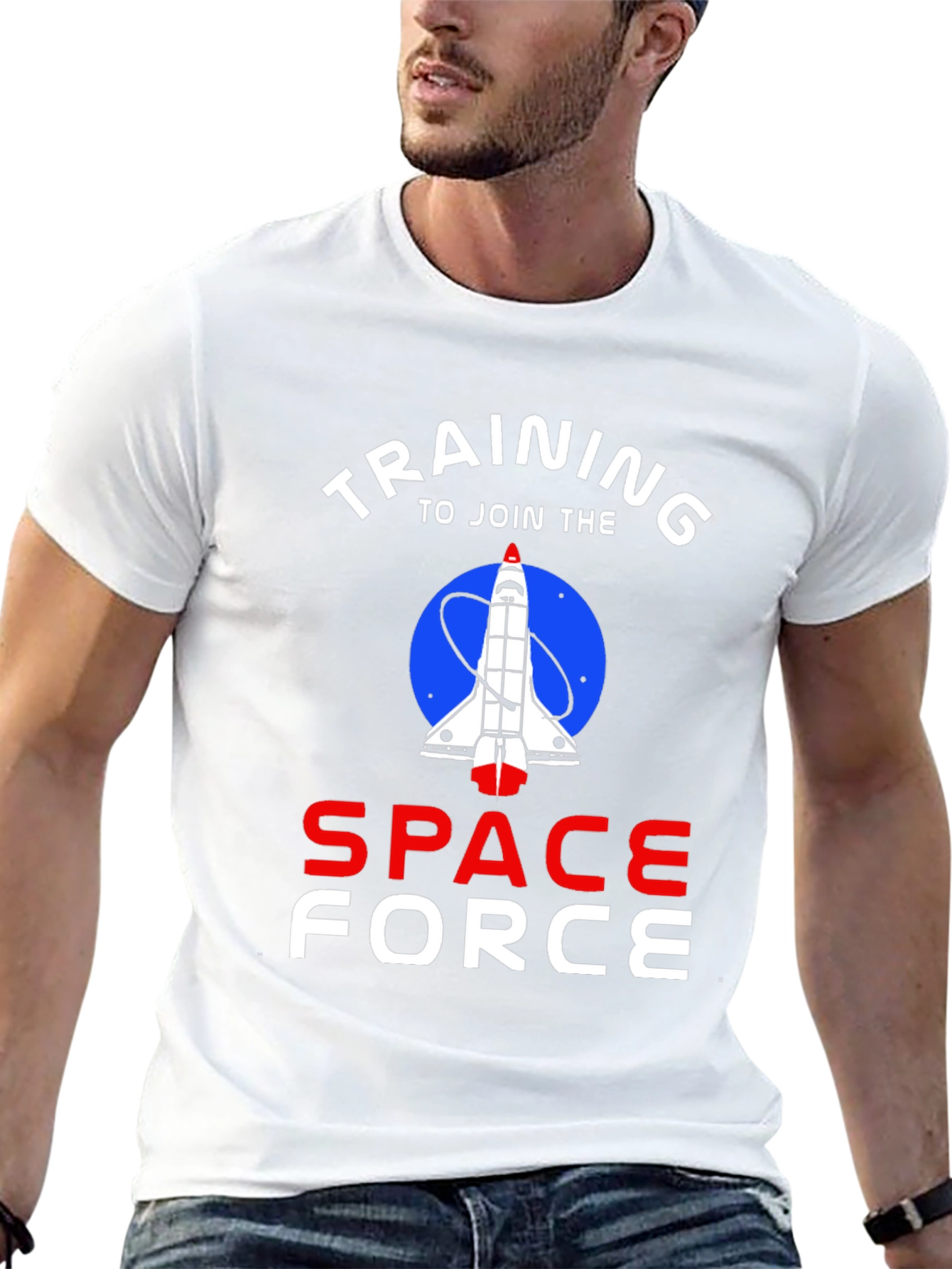 Black Training To Join The Space Force T-Shirt view 13