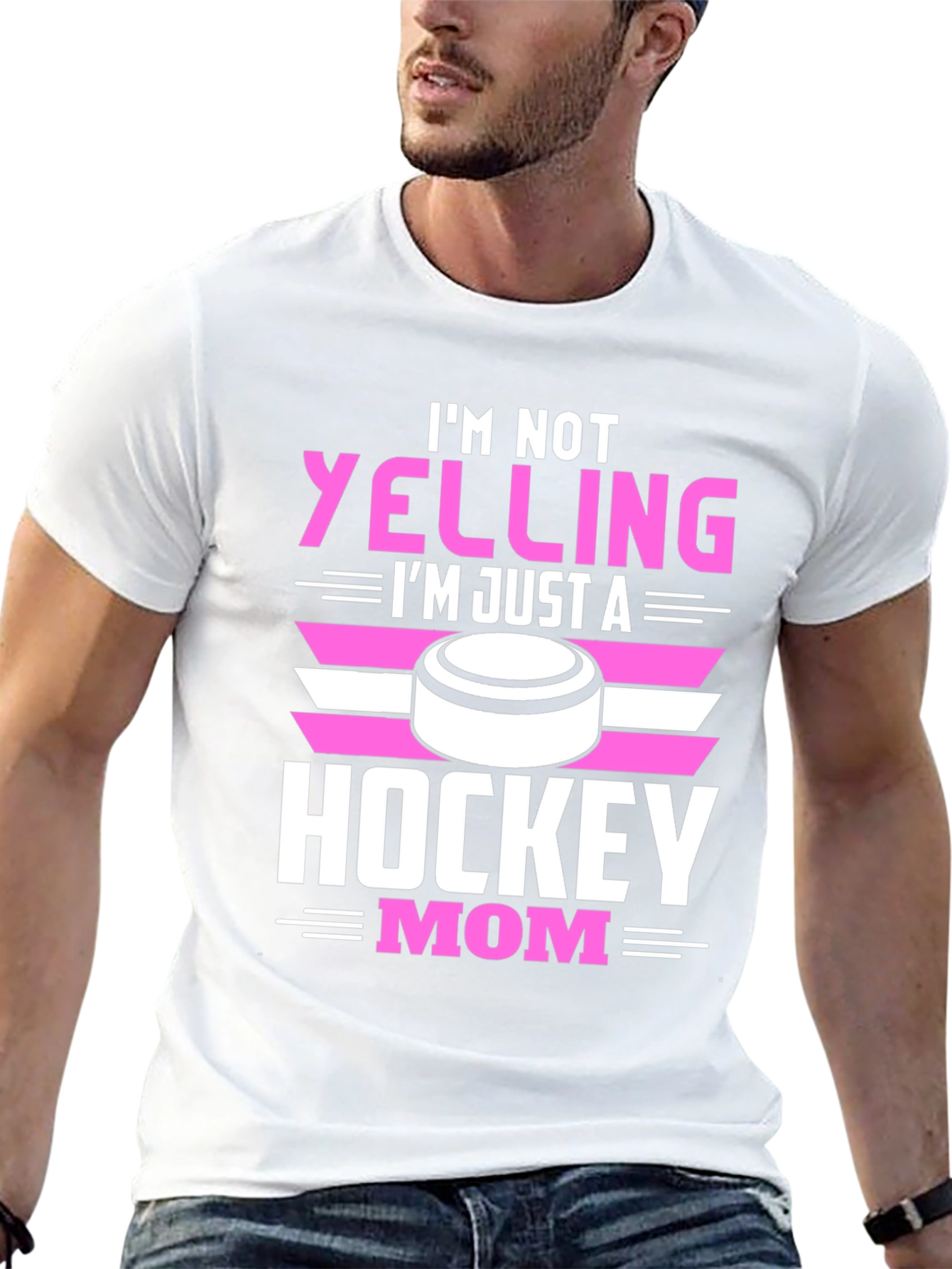 Black Hockey Mom Graphic Tee - Novelty T-Shirt view 13