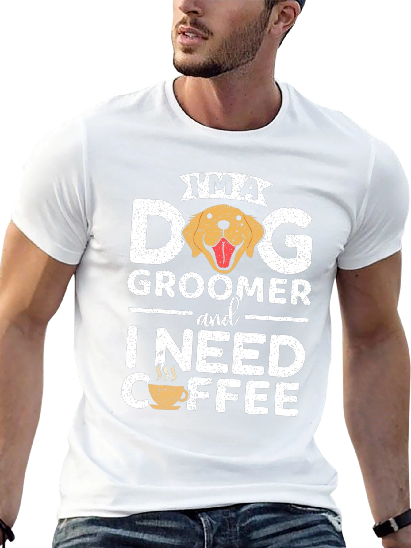 Black Dog Groomer Coffee T-Shirt view 13