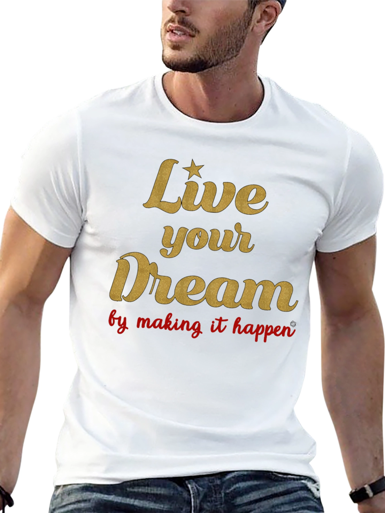 Black Live Your Dream Graphic Tee - Black view 13