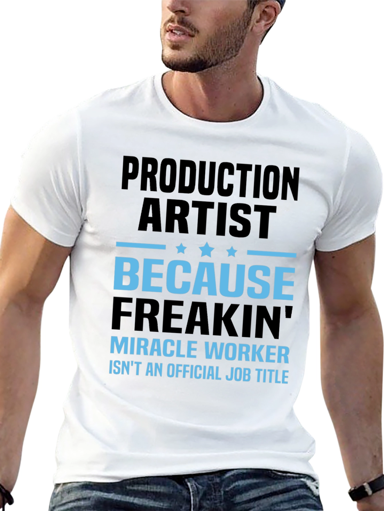 Black Production Artist Funny Graphic T-Shirt view 13