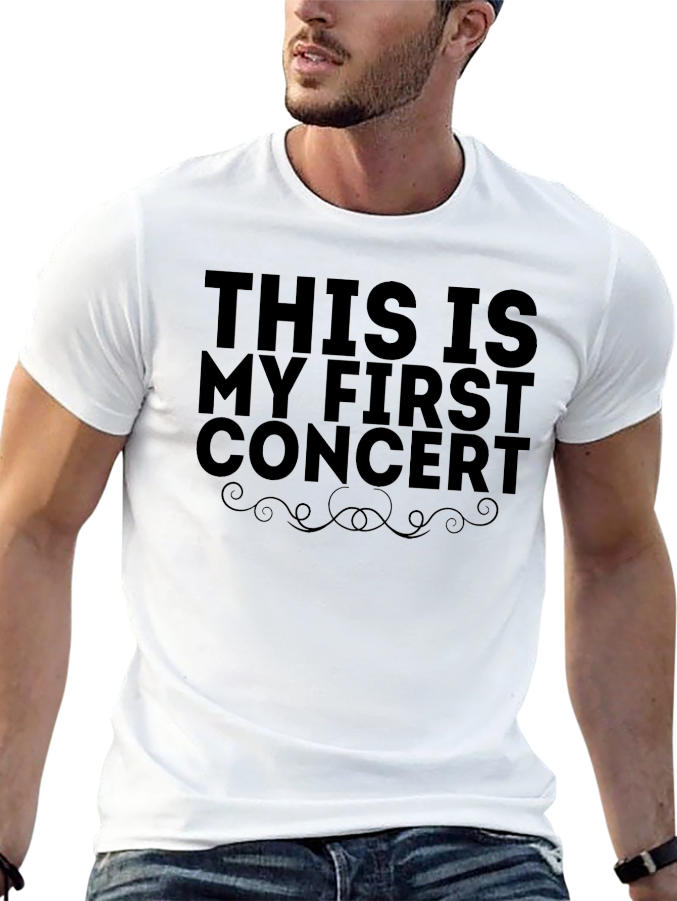 Black First Concert T-Shirt - Funny Music Event Tee view 13