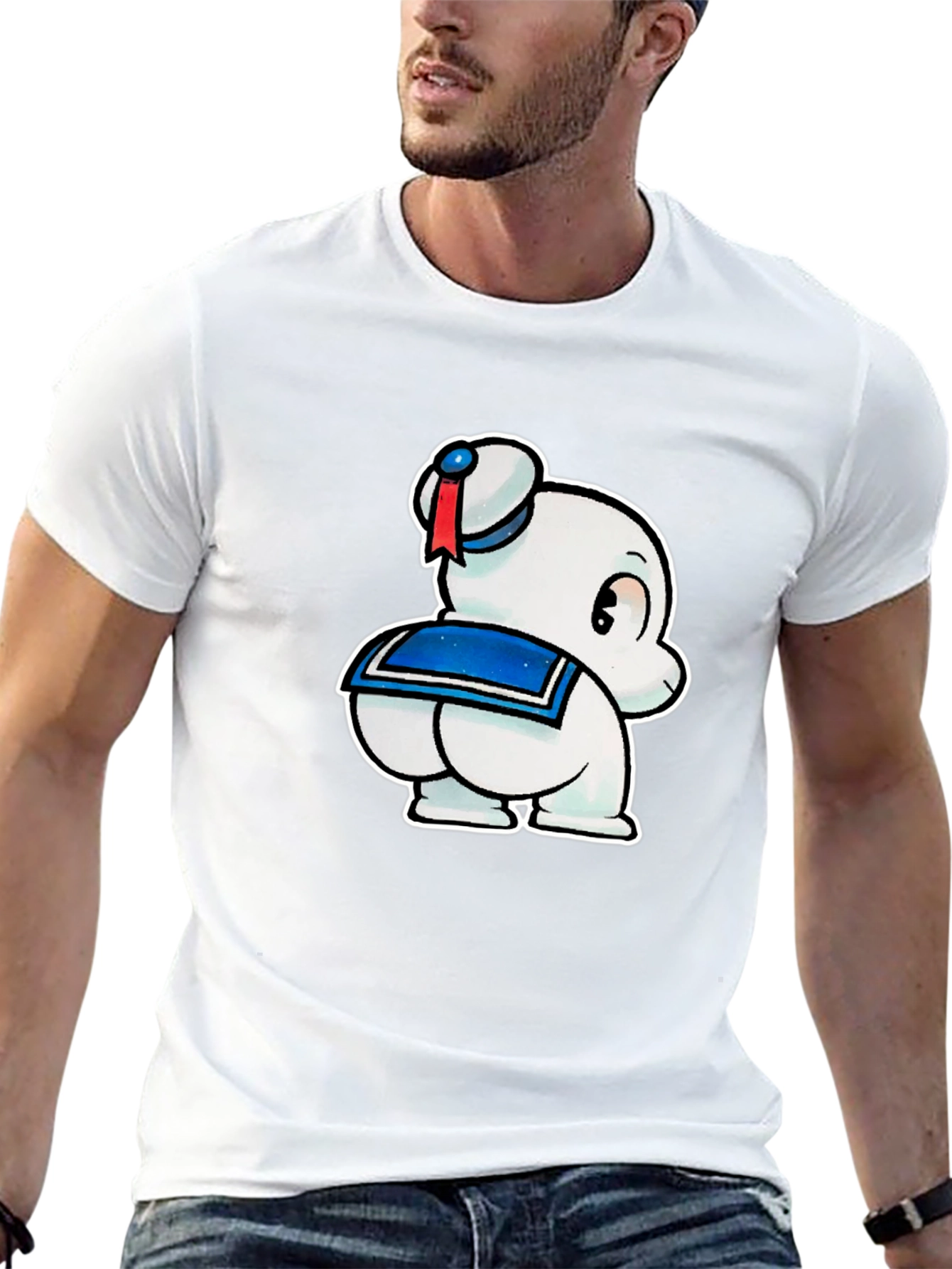 Black Novelty Cartoon Character T-Shirt view 13