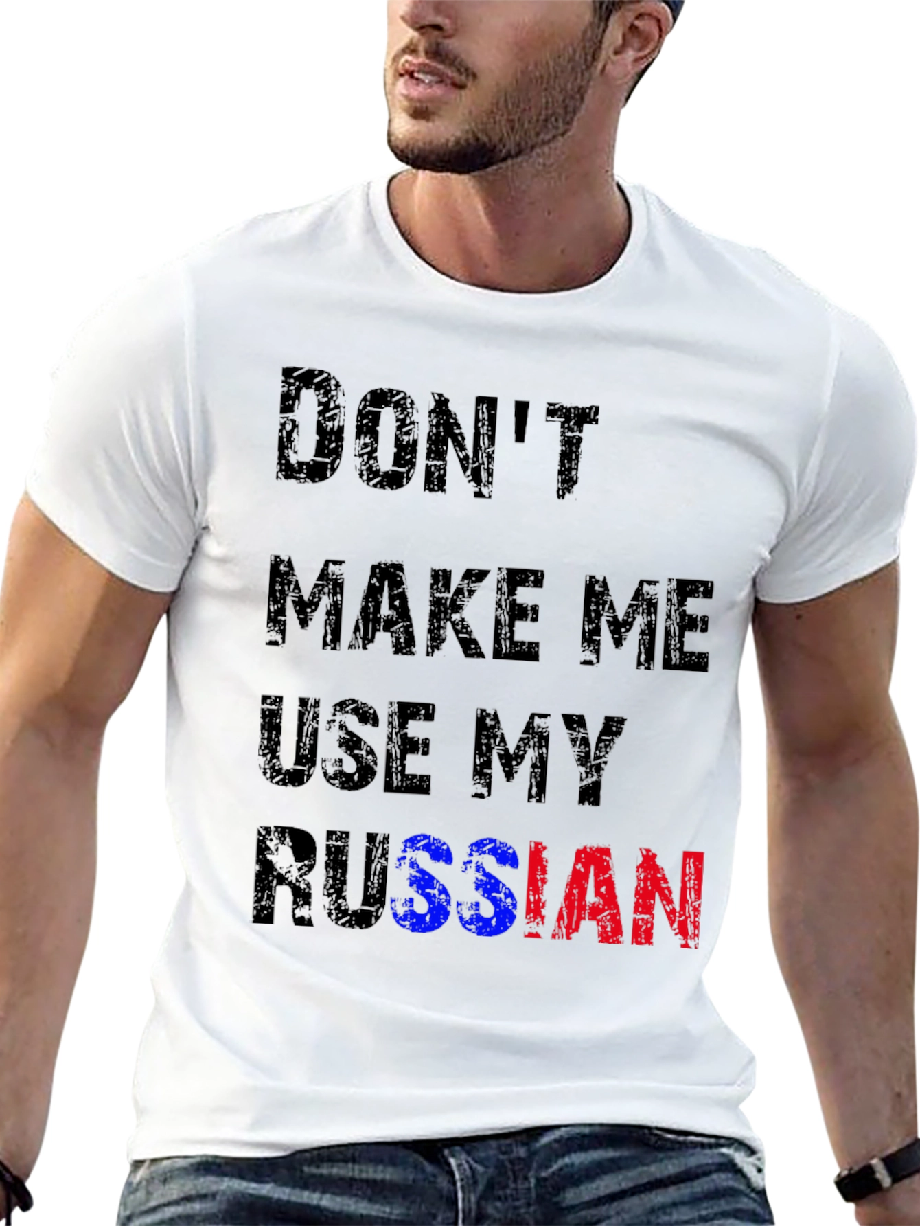 Black Don't Make Me Use My Russian T-Shirt view 13