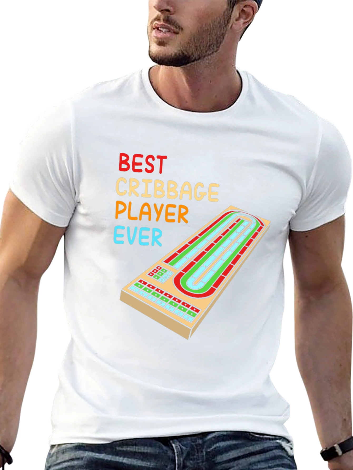 Black Best Cribbage Player Ever T-Shirt view 13