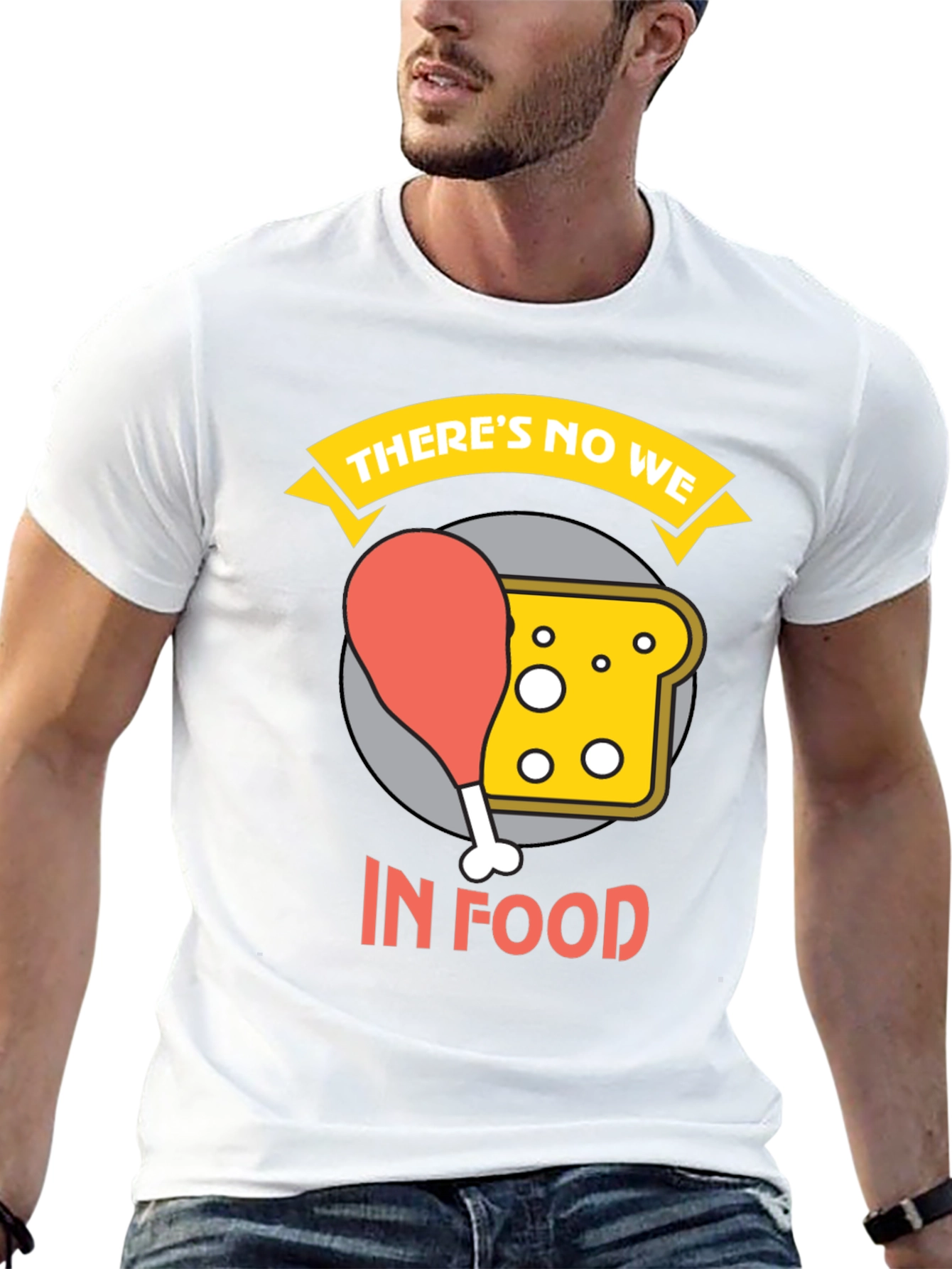 Black There's No We In Food Graphic Tee view 13