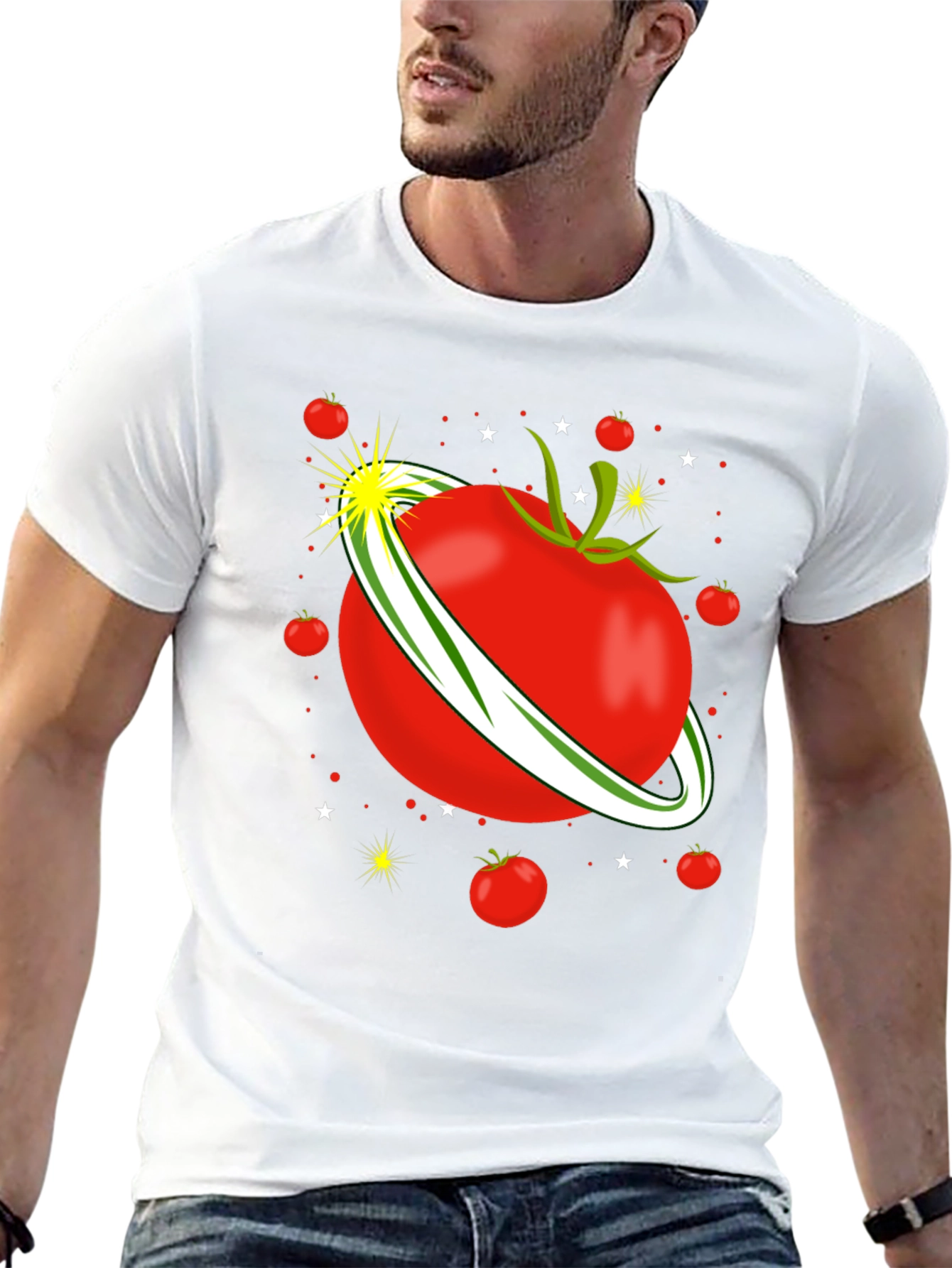 Black Tomato Planet Graphic T-Shirt view 13