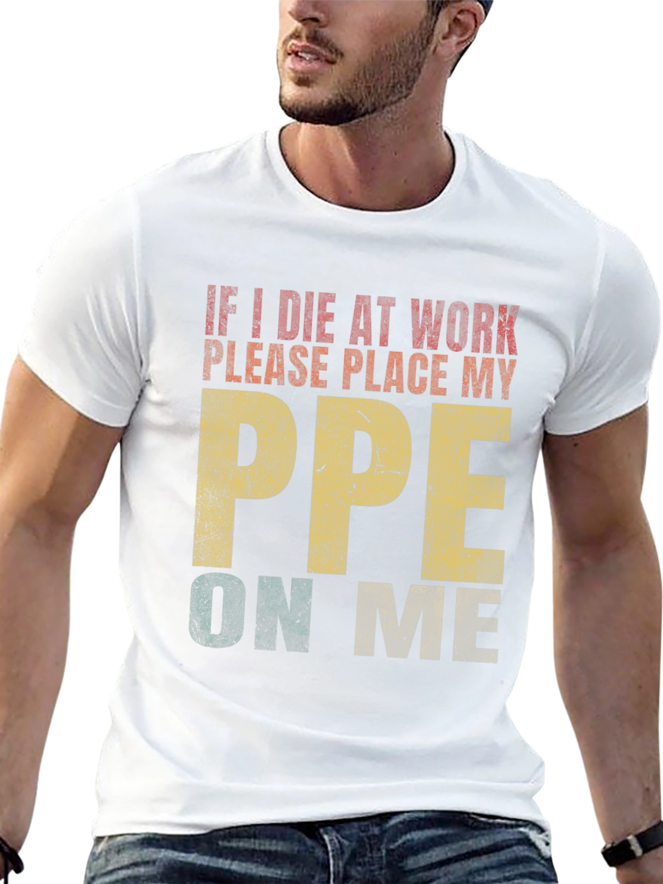 Black Funny PPE Work Shirt - Wear Your Safety Gear! view 13