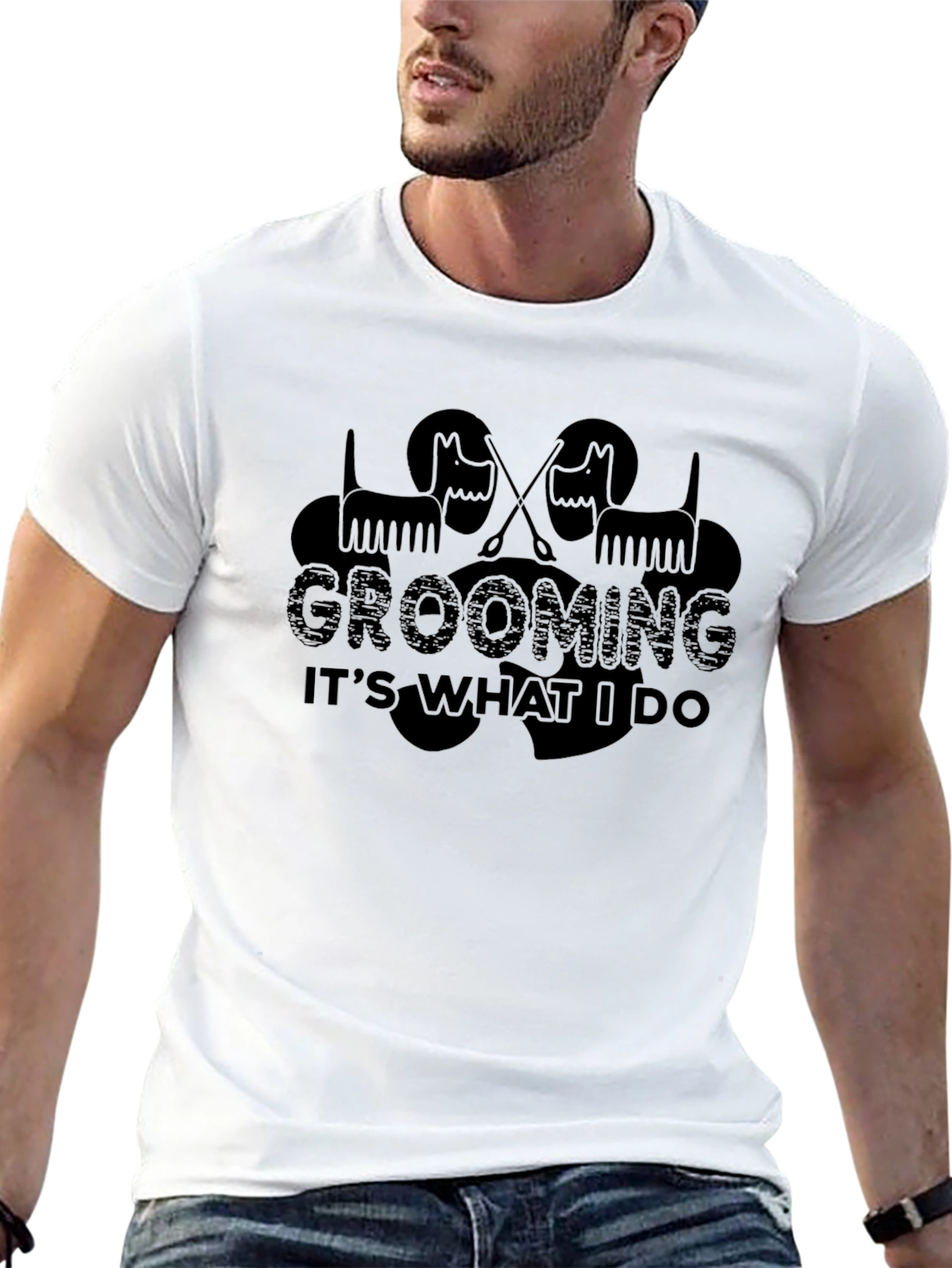 Black Grooming is What I Do T-Shirt view 13