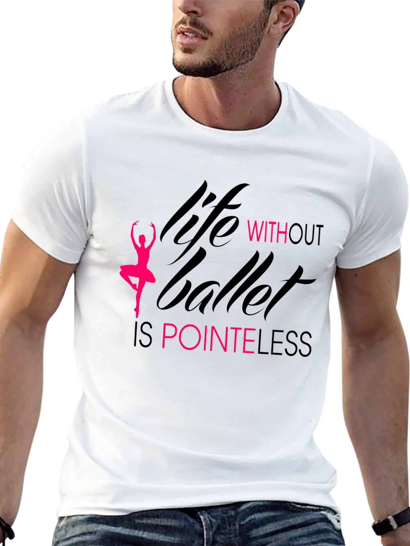 Black Life Without Ballet Is Pointeless T-Shirt view 13