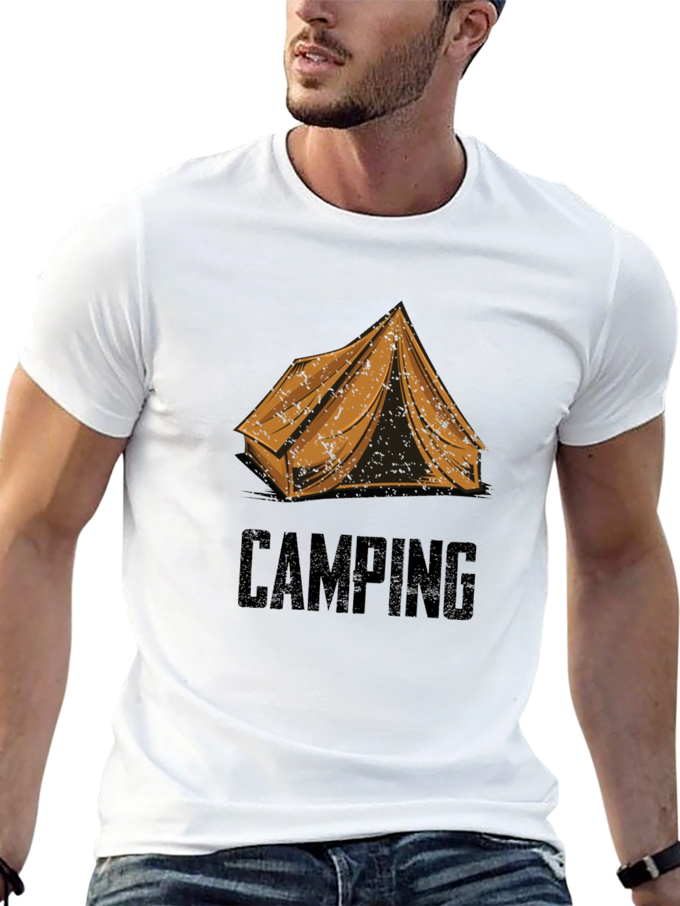 Black Camping Adventure T-Shirt - Outdoor Explorer Tee view 13
