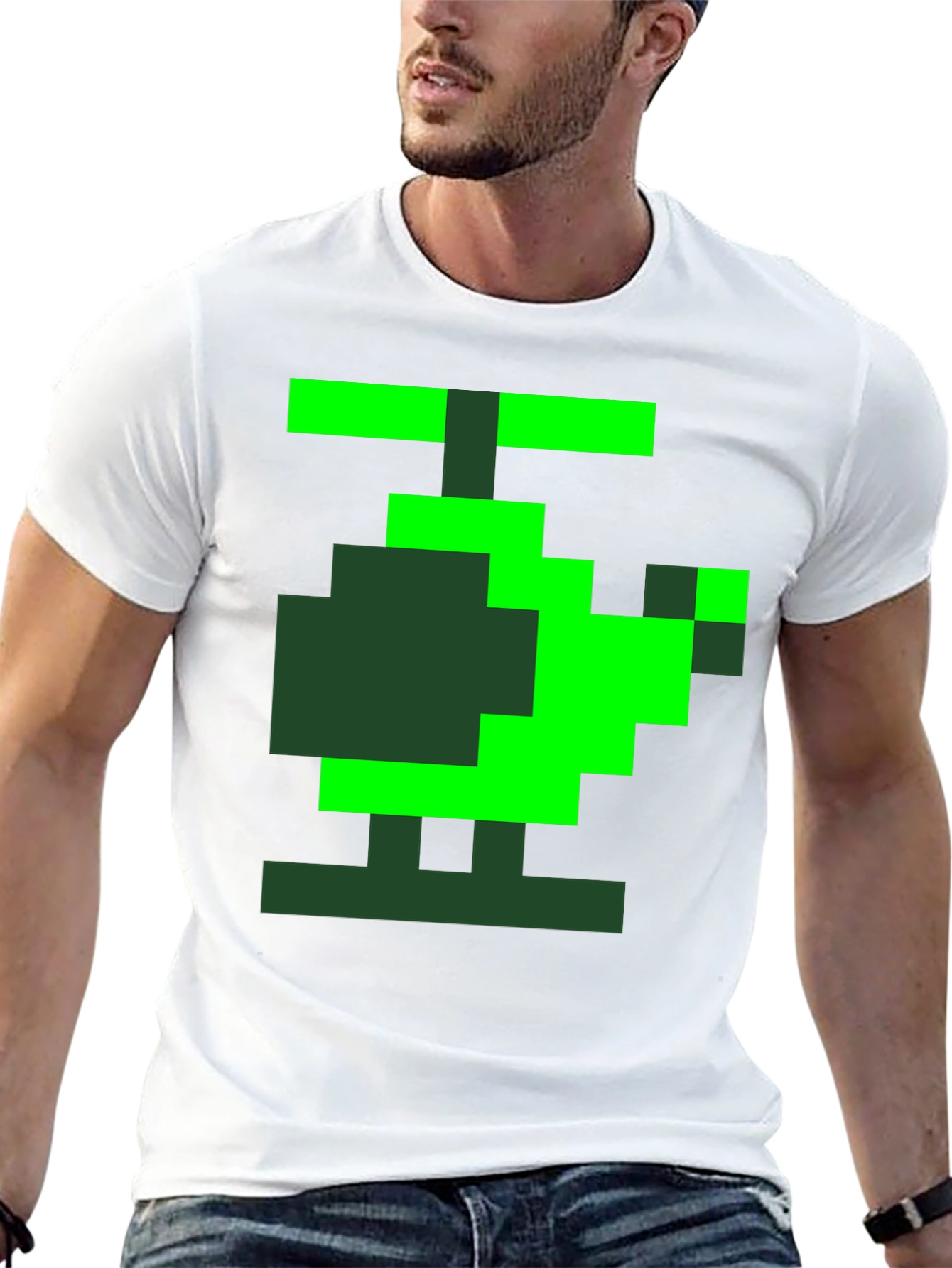 Black Pixel Helicopter Graphic Tee - Gamer Style view 13