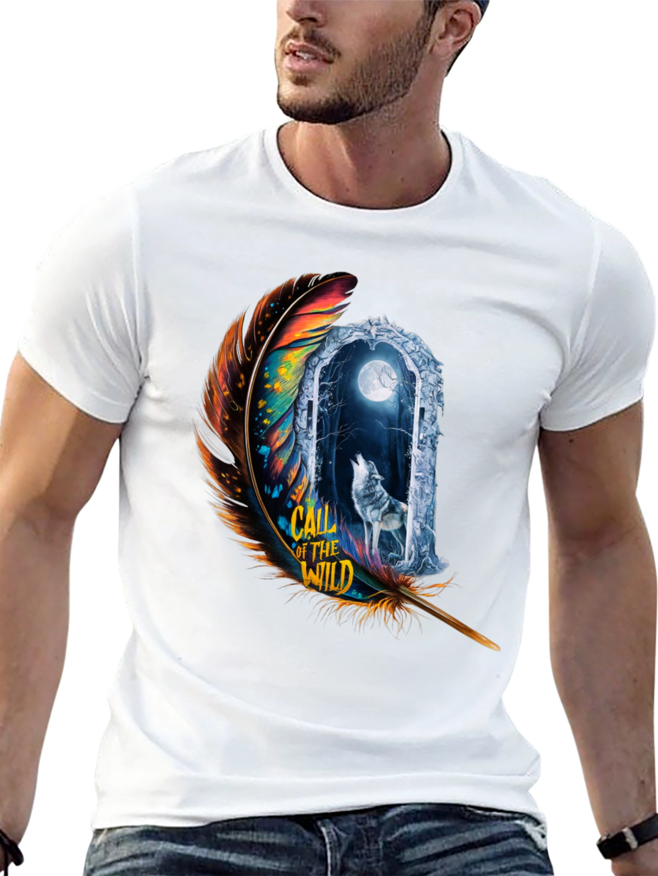 Black Call of the Wild Graphic Tee view 13