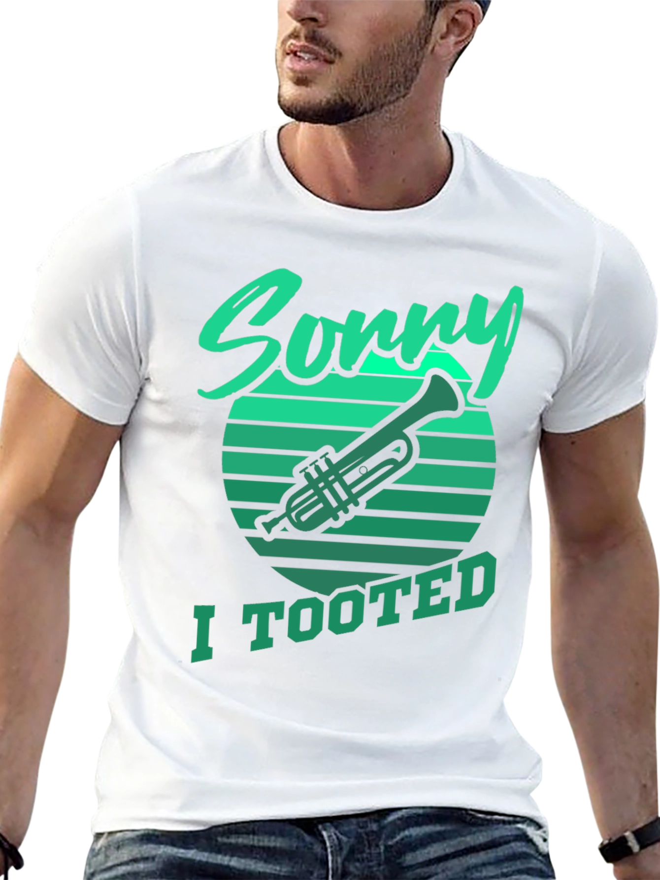 Sorry I Tooted Trumpet Graphic Tee - 13