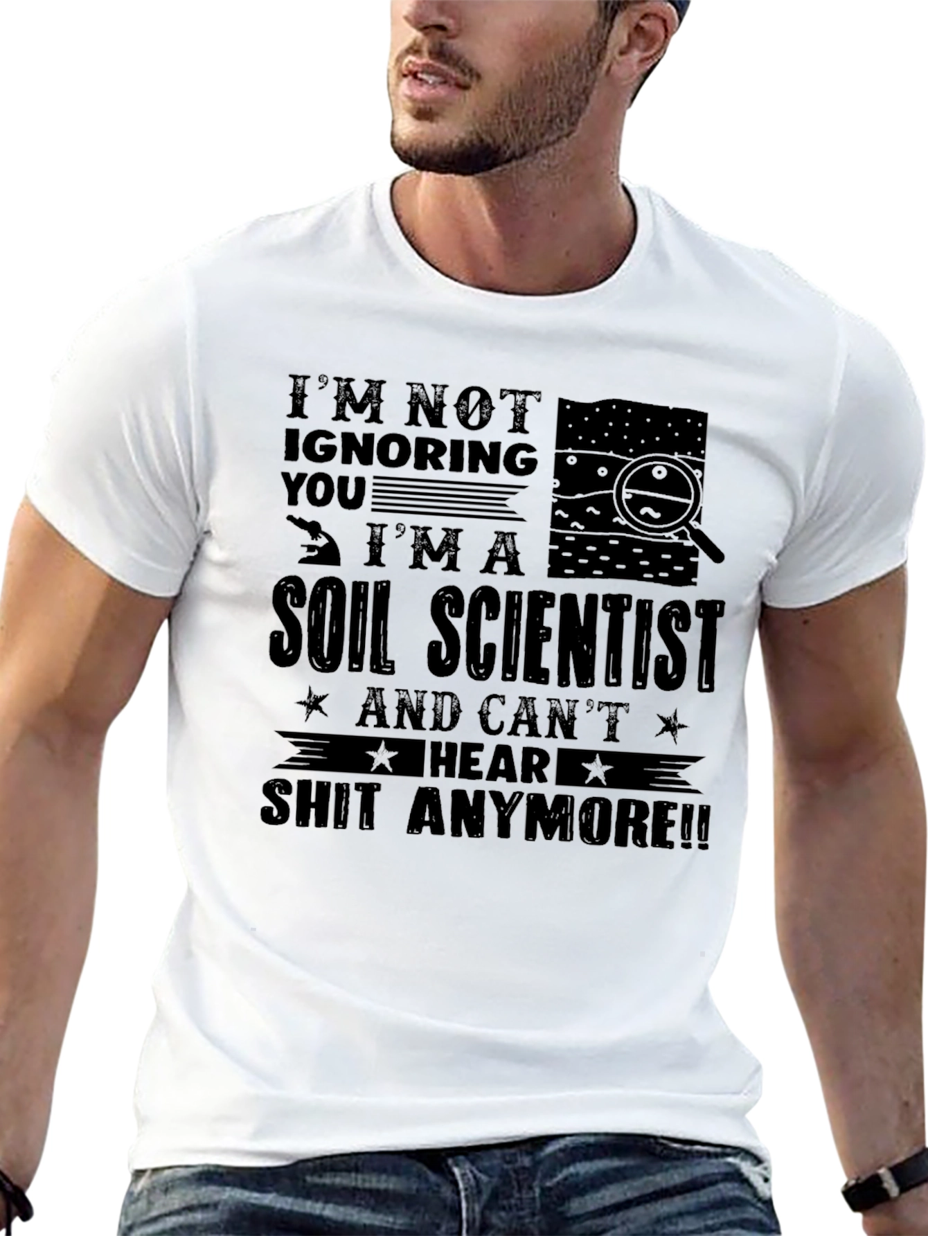 Black Soil Scientist Funny T-Shirt view 13