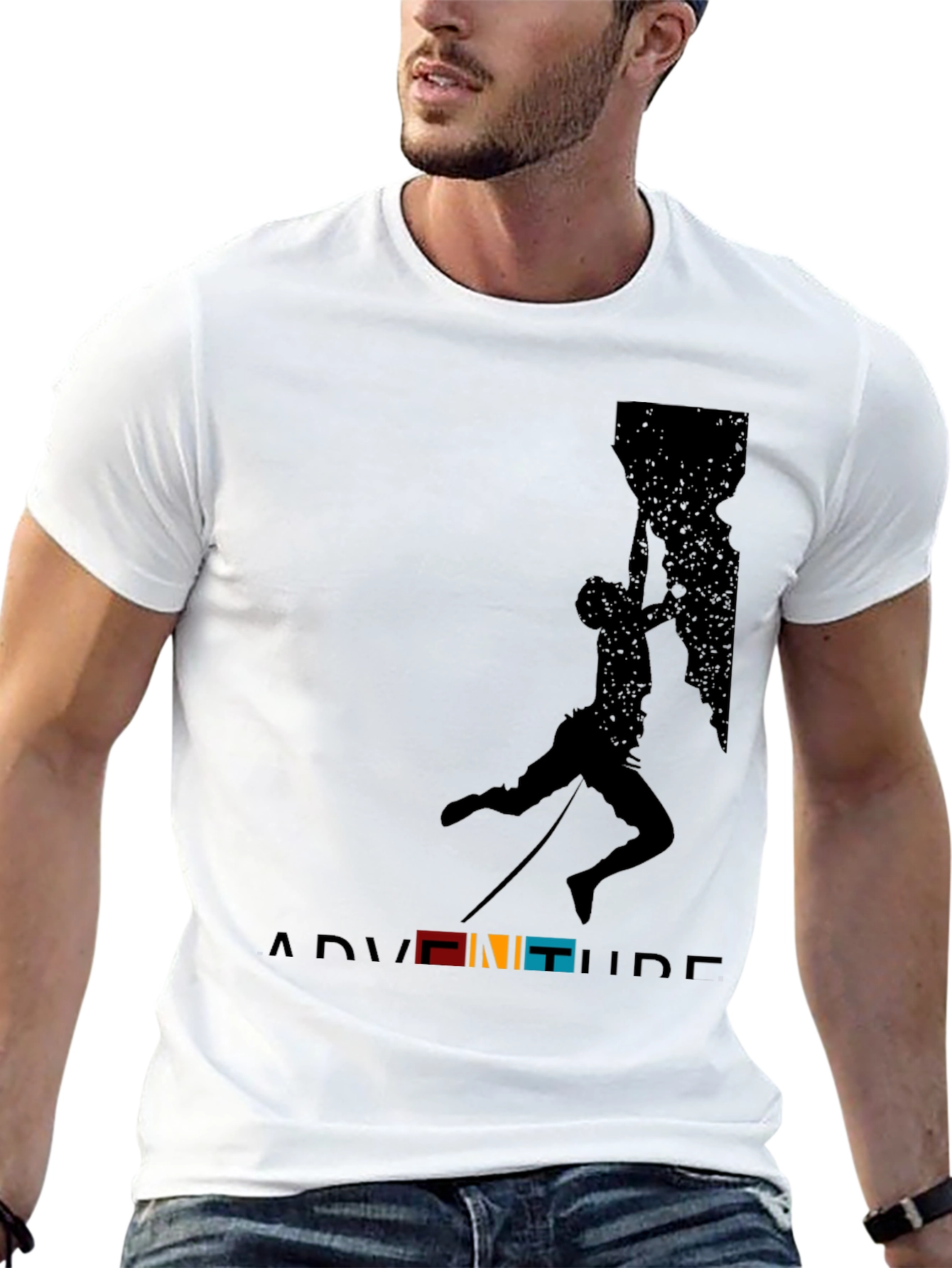 Black Adventure Climbing Graphic Tee view 13