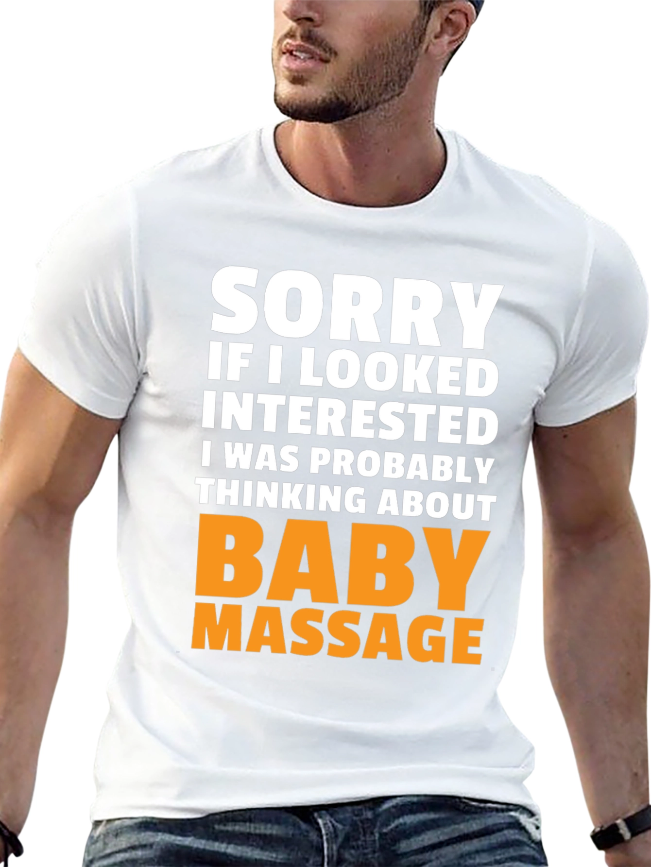 Black Funny Baby Massage T-Shirt - Novelty Gift view 13