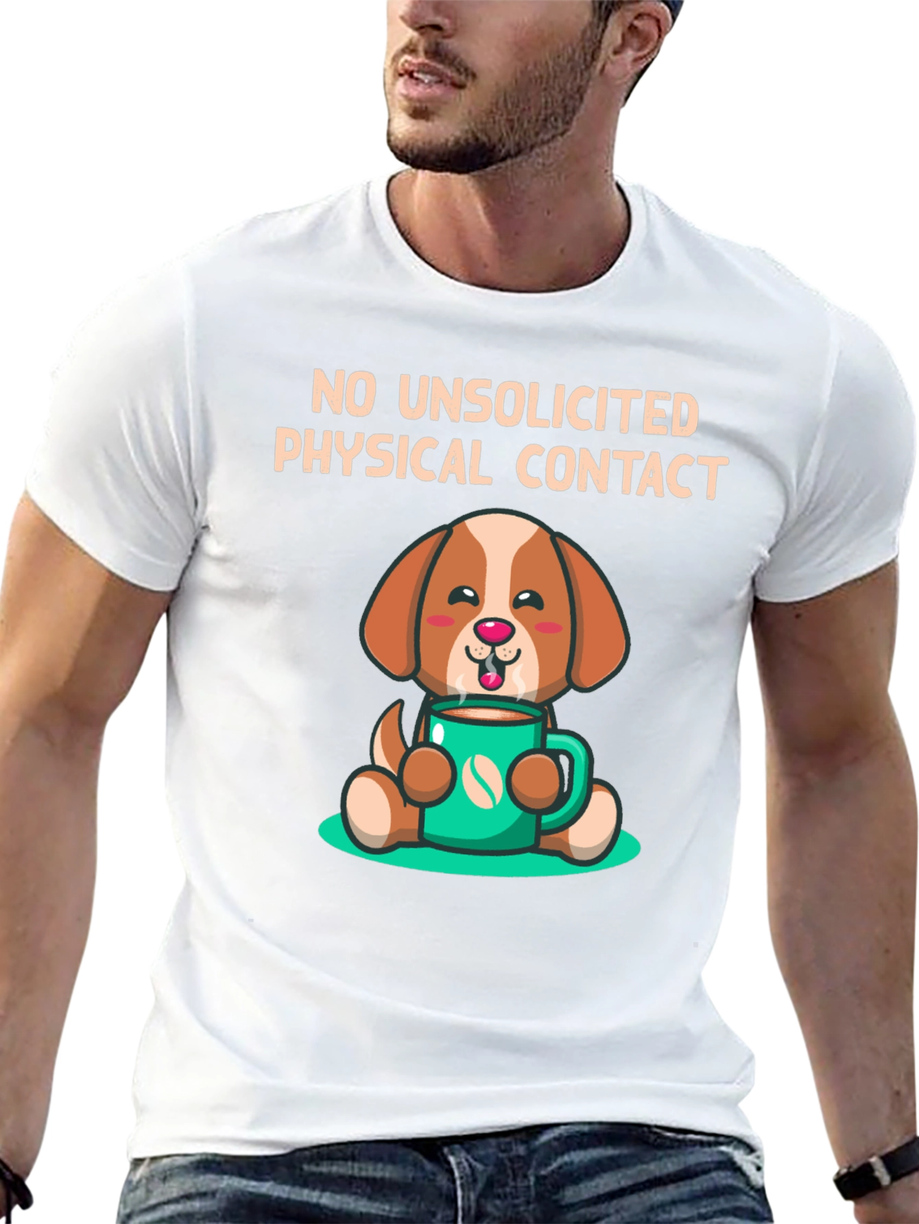 Black Dog and Coffee T-Shirt - No Unsolicited Contact view 13