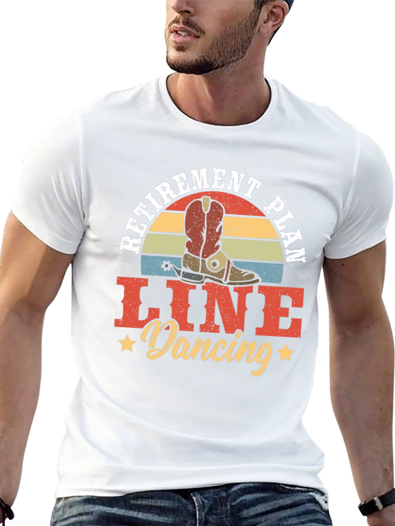 Black Retirement Plan Line Dancing T-Shirt view 13