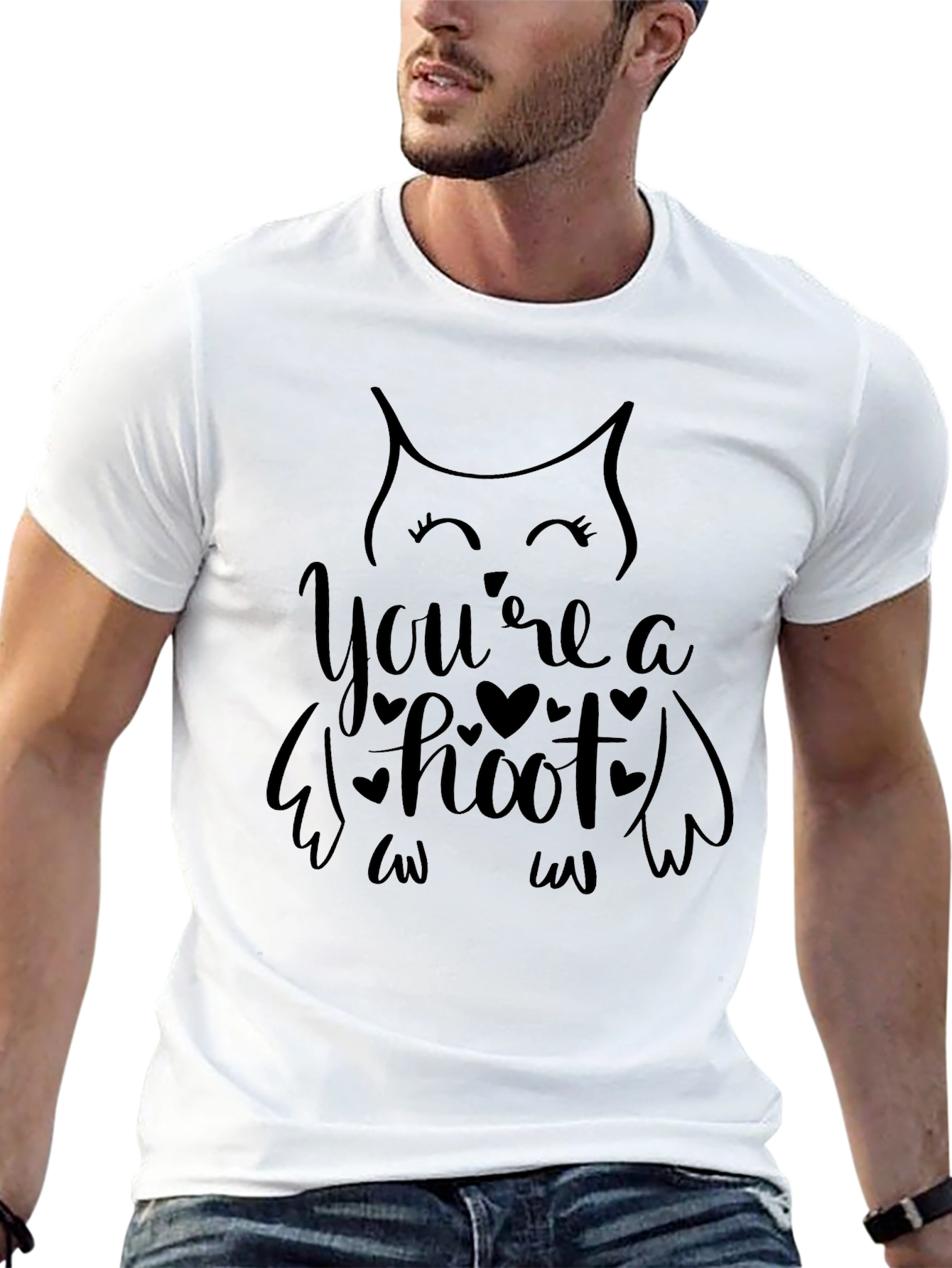 Black You're A Hoot Owl T-Shirt - Valentines Gift view 13