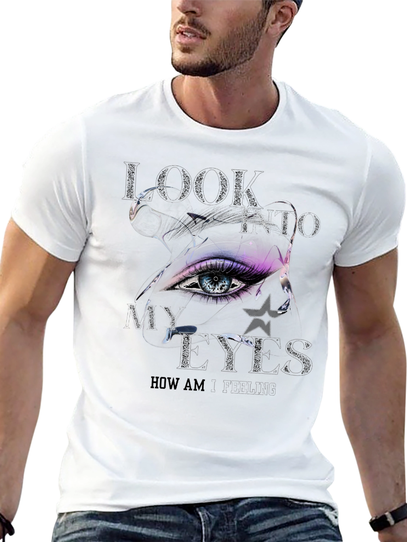 Black Eye Graphic T-Shirt - Look Into My Eyes Tee view 13