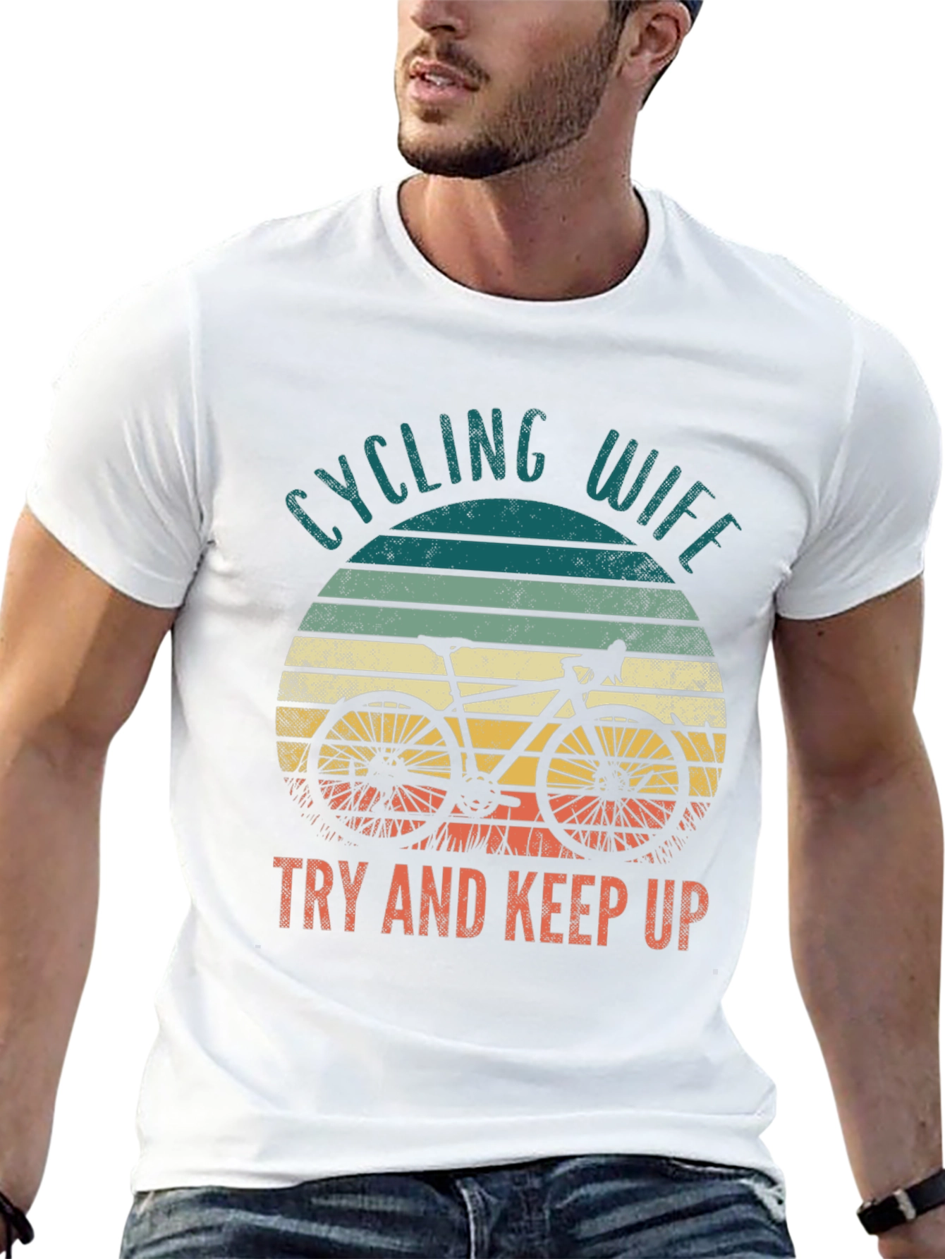 Cycling Wife T-Shirt - Try and Keep Up - 13