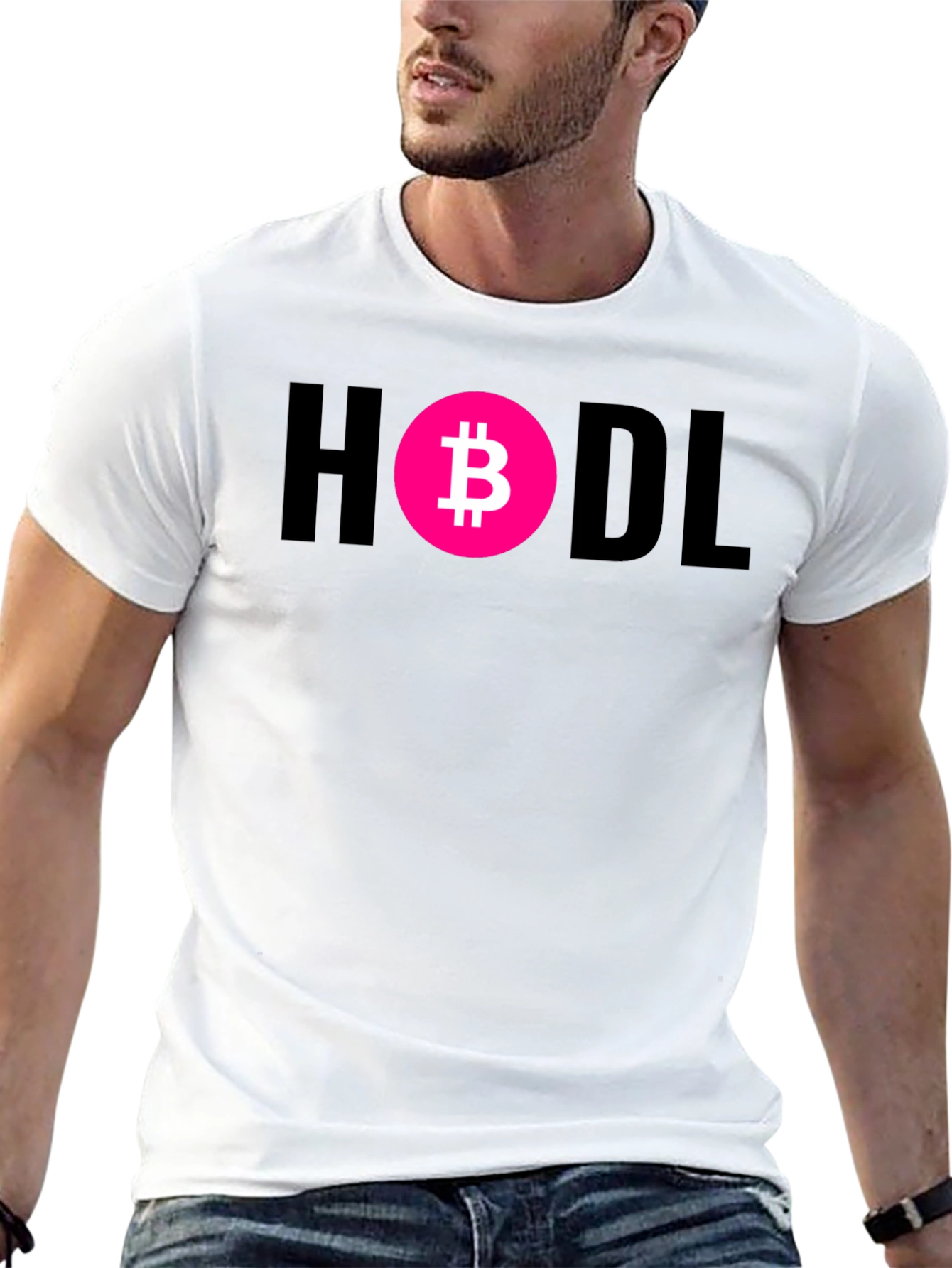 Black HODL Bitcoin Crypto T-Shirt - Black Cotton view 13