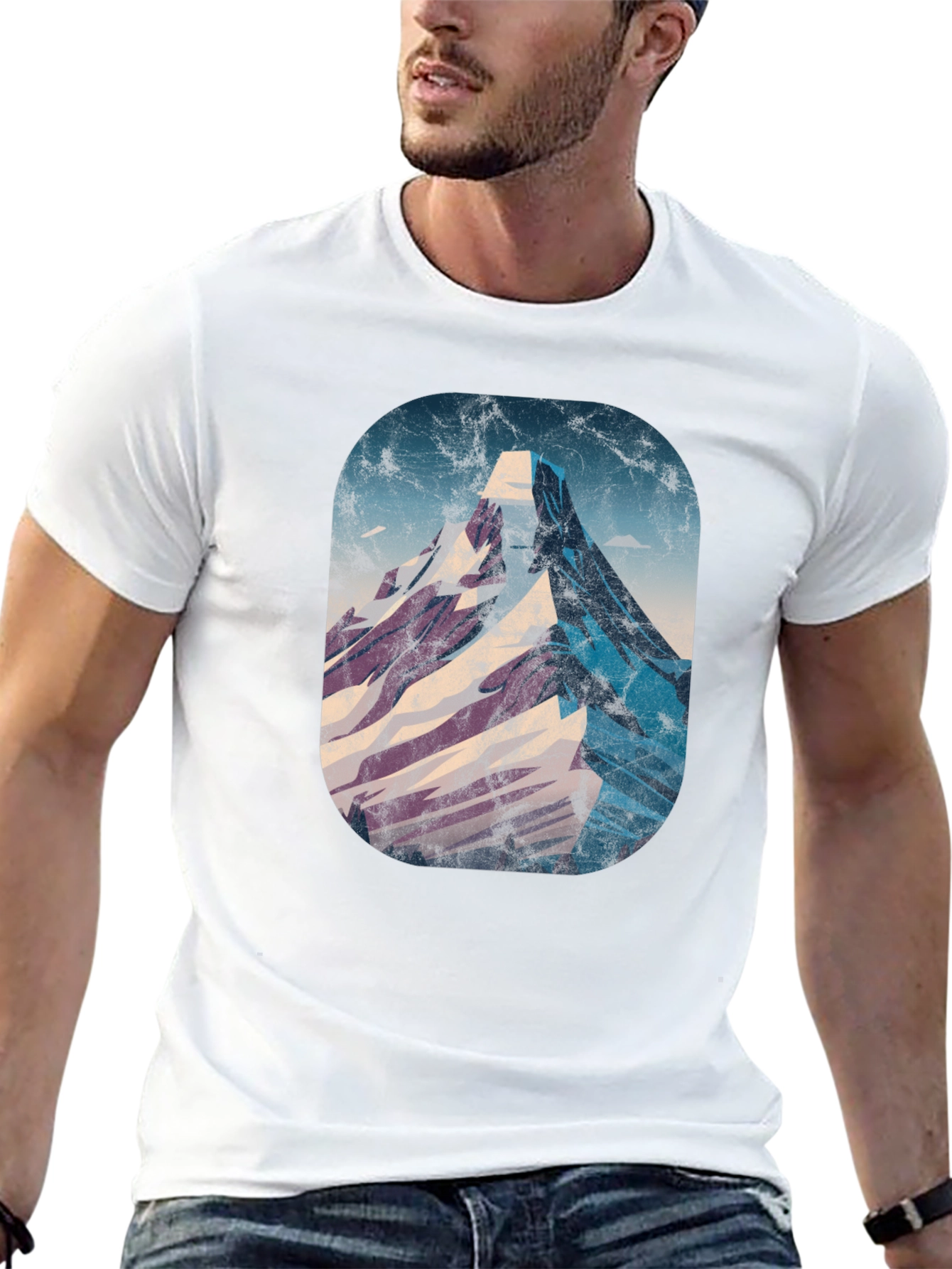 Black Mountain Graphic Tee - Distressed Print view 13