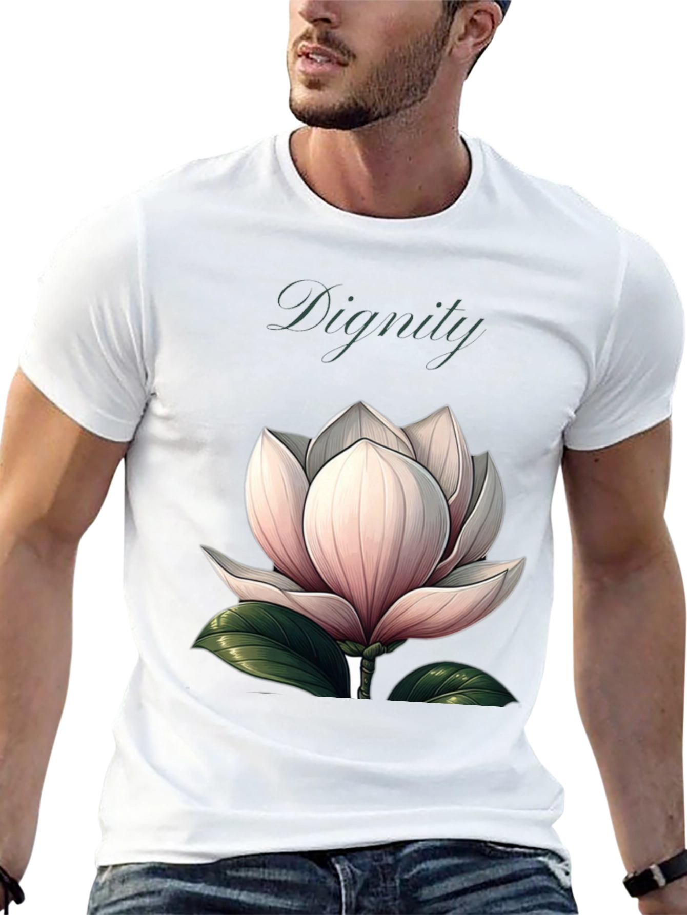 Black Dignity Floral Graphic Black T-Shirt view 13