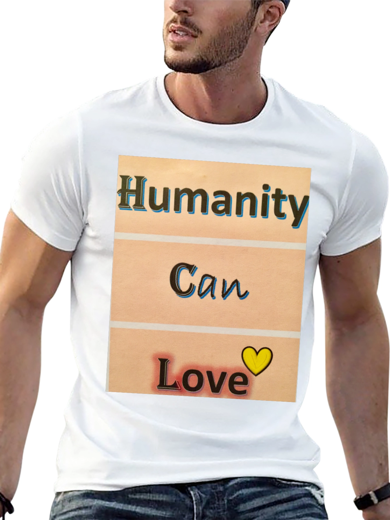 Black Humanity Can Love T-Shirt - Black view 13