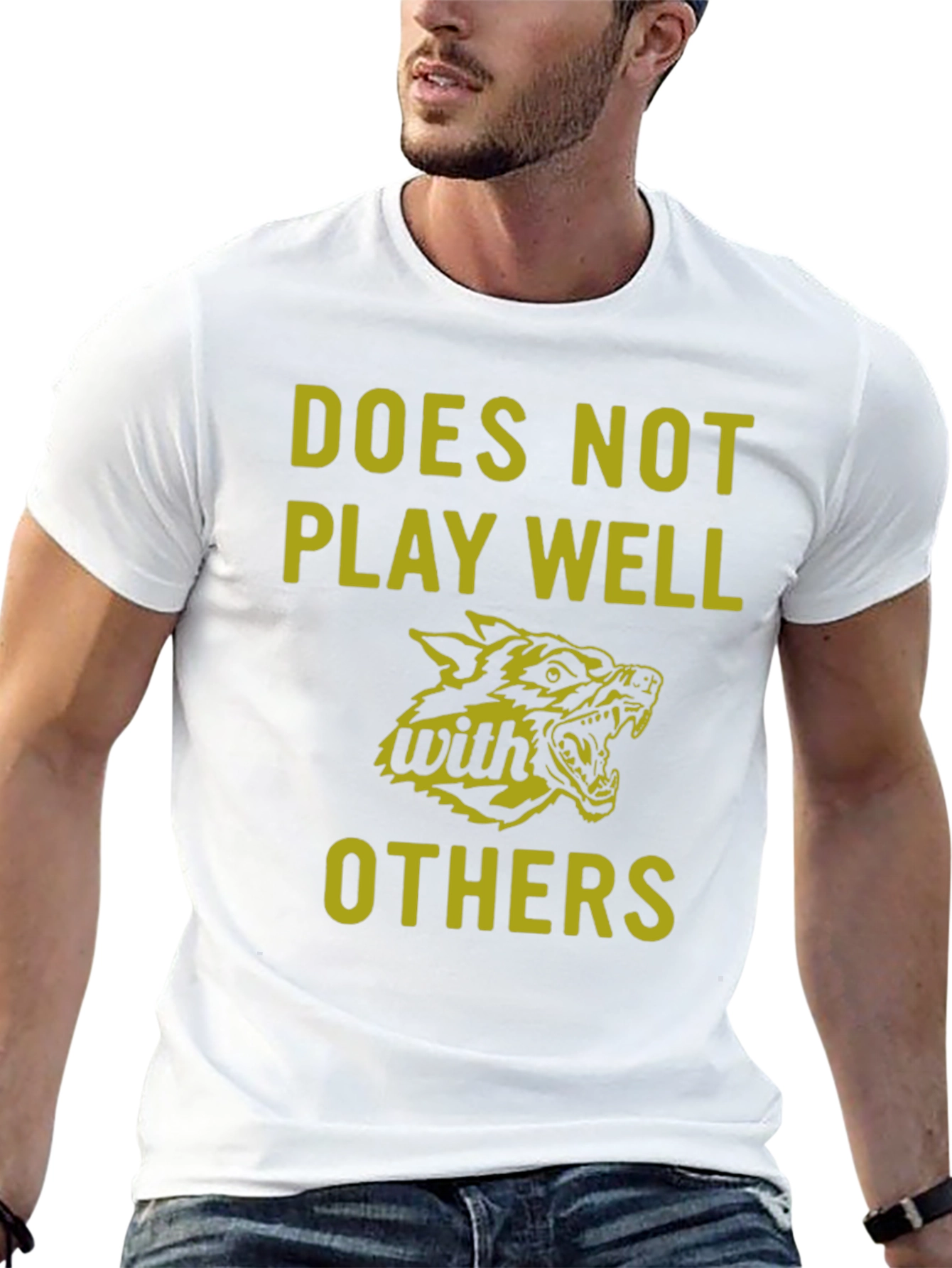 Black Does Not Play Well With Others Graphic Tee view 13