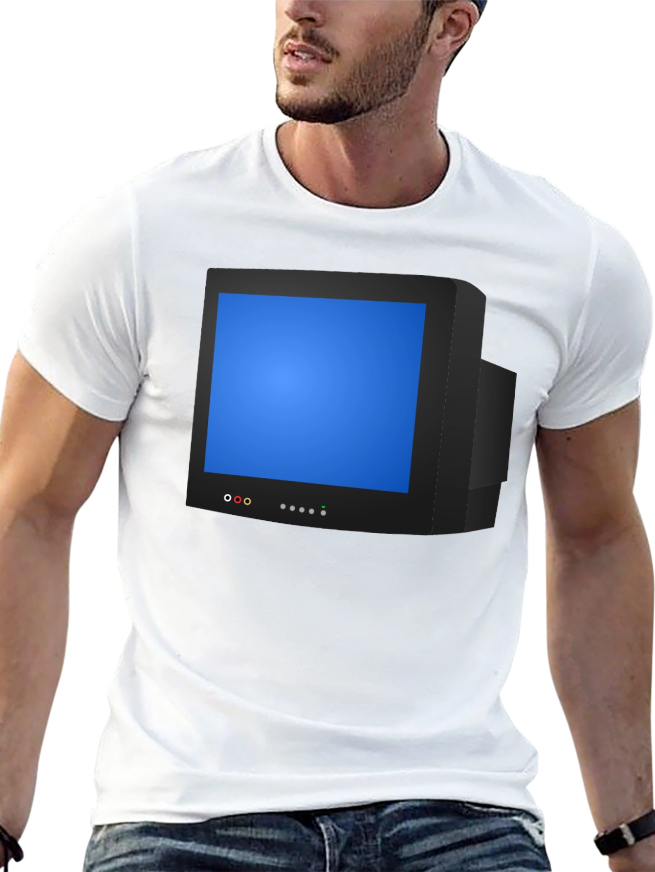Black Retro TV Graphic Tee - Nostalgic Style view 13