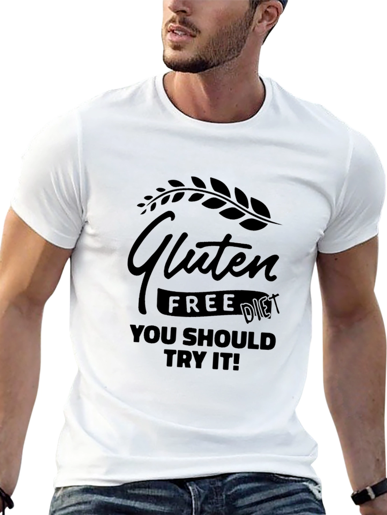 Black Gluten Free Diet T-Shirt - You Should Try It! view 13
