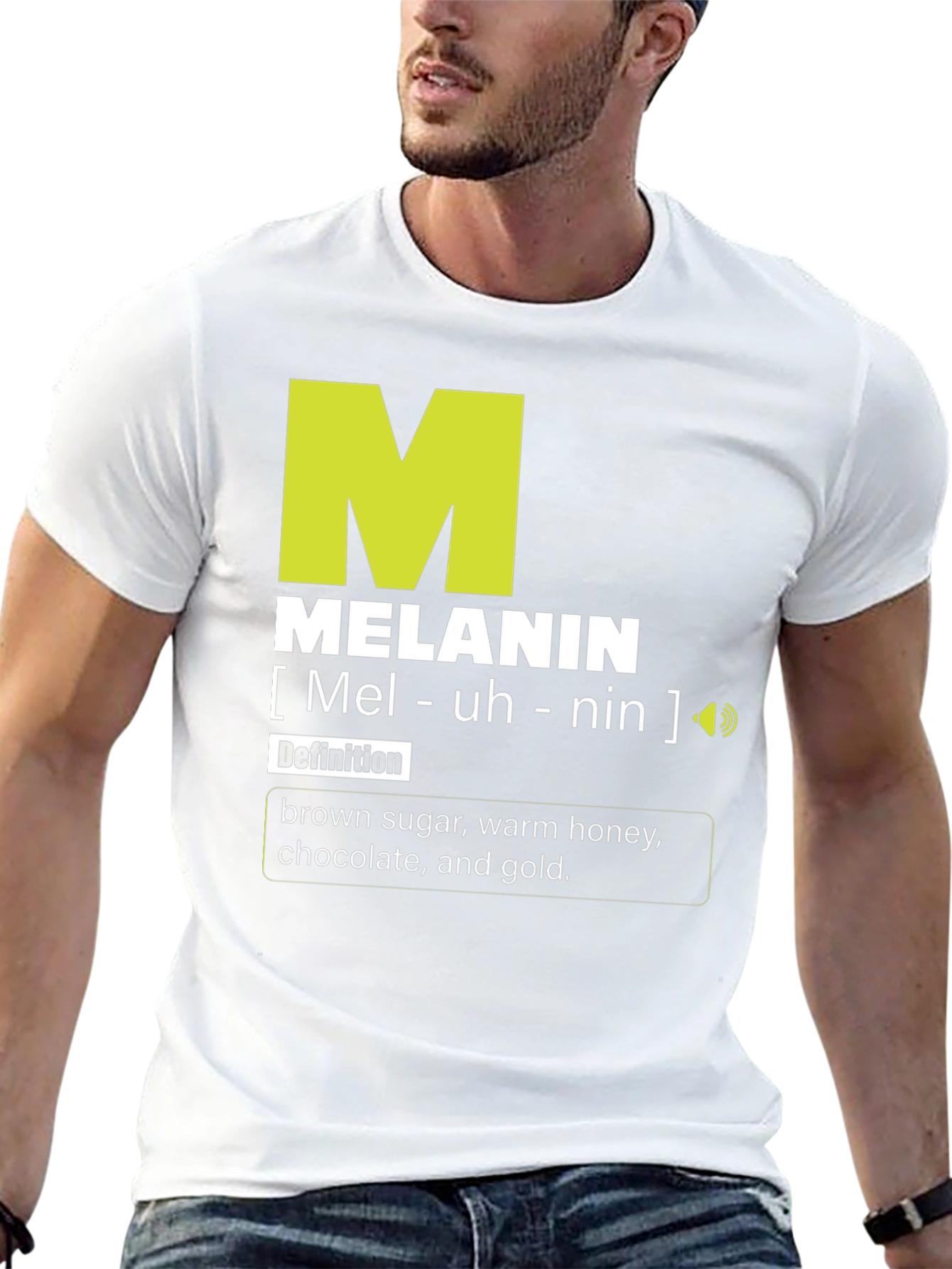 Black Melanin Definition Graphic T-Shirt view 13