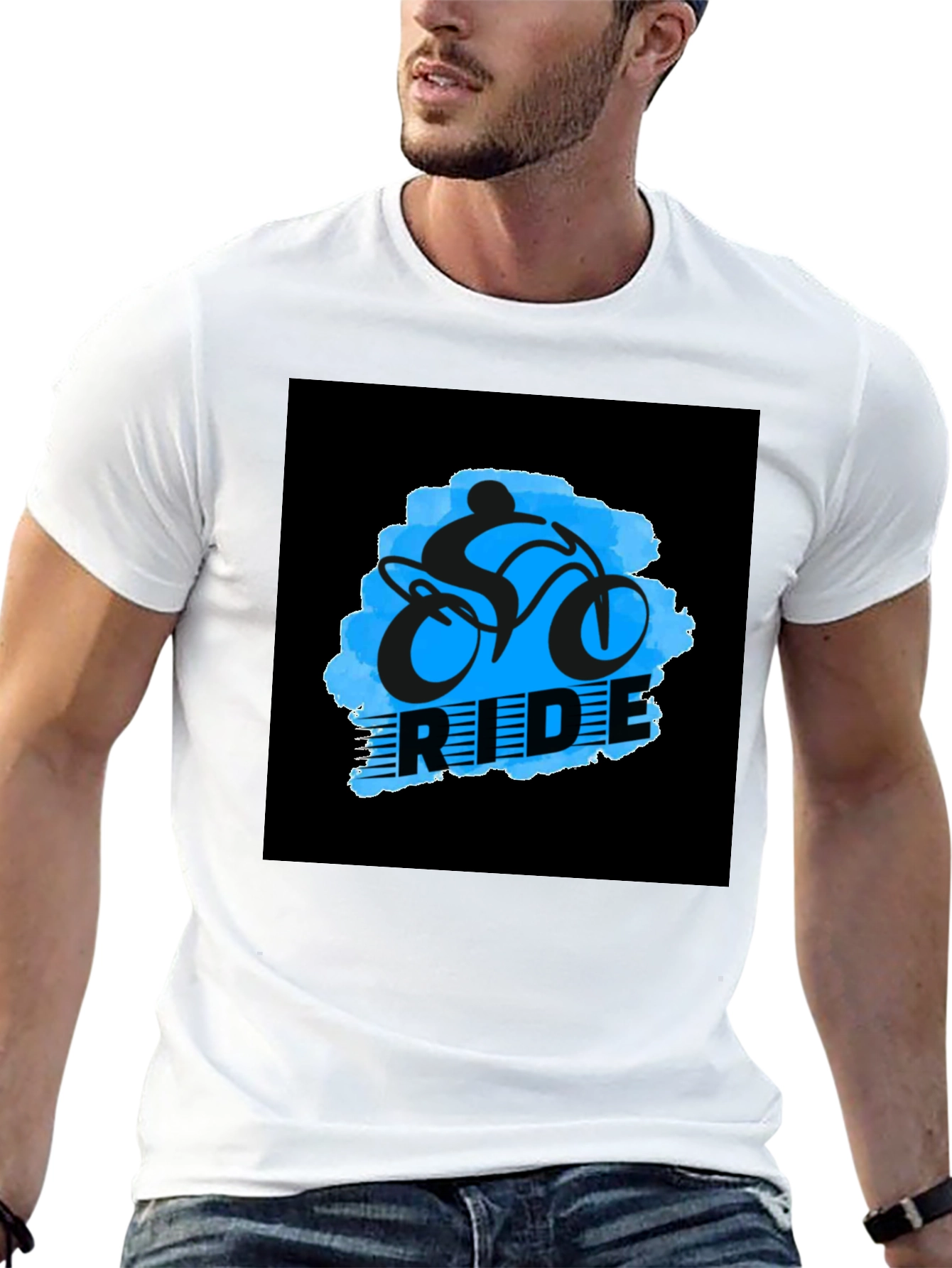 Black Ride Graphic Black T-Shirt view 13