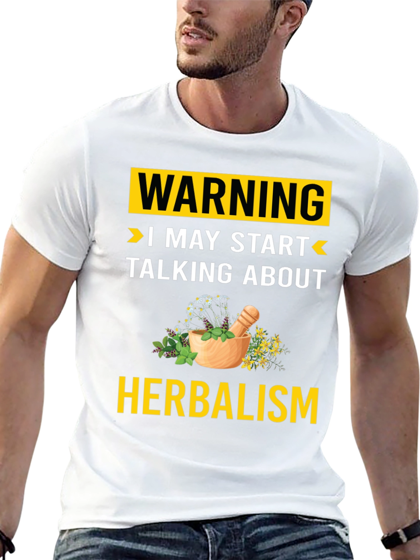 Black Herbalism Warning T-Shirt - Funny Herbalist Gift view 13