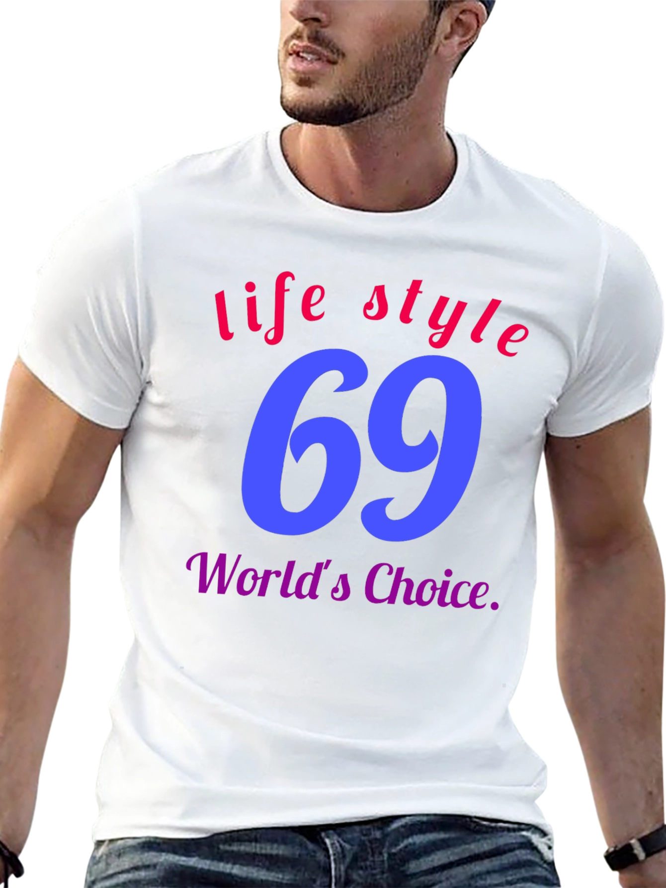 Black Lifestyle 69 T-Shirt - World's Choice view 13
