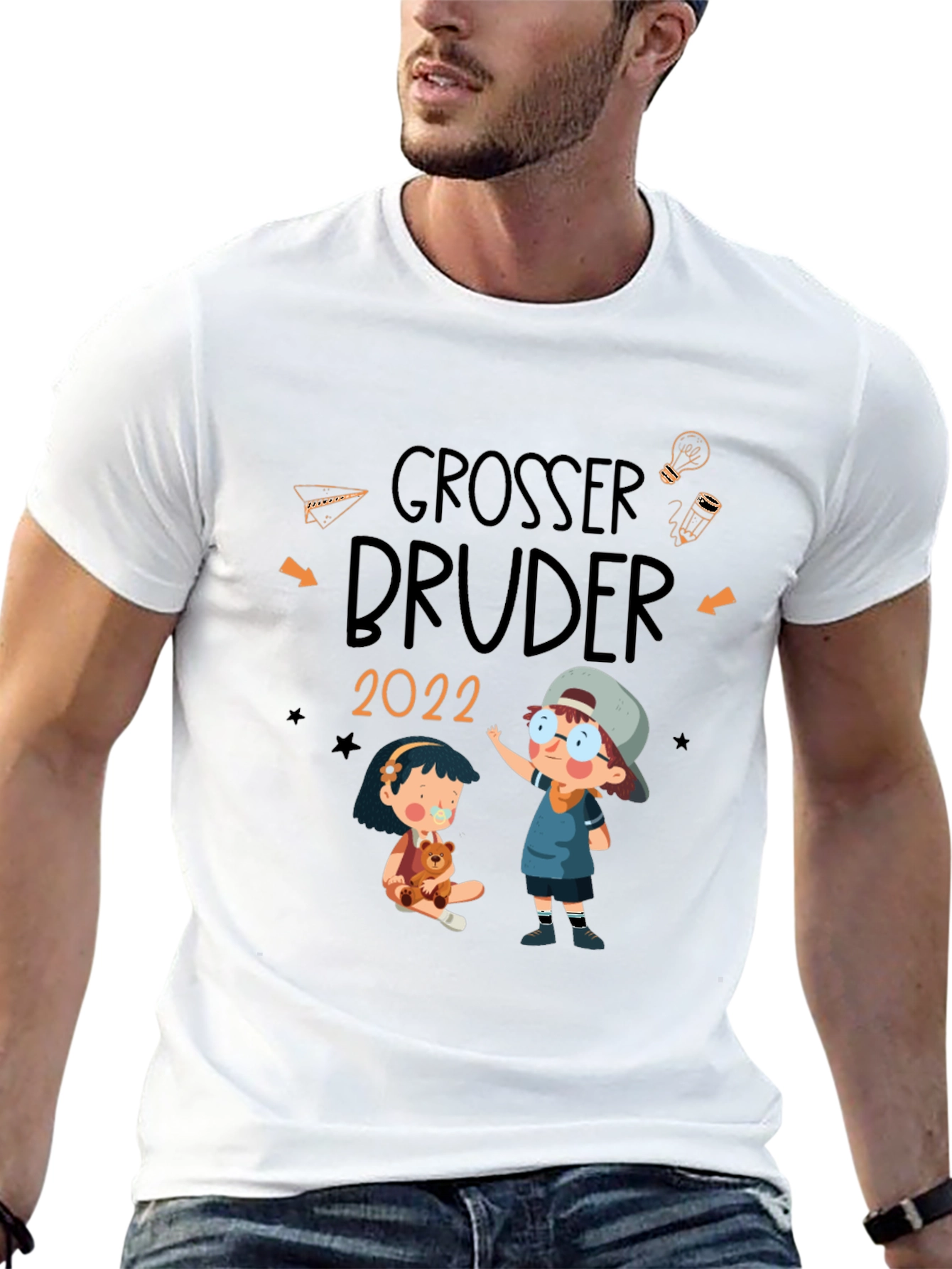 Black Grosser Bruder 2022 T-Shirt view 13