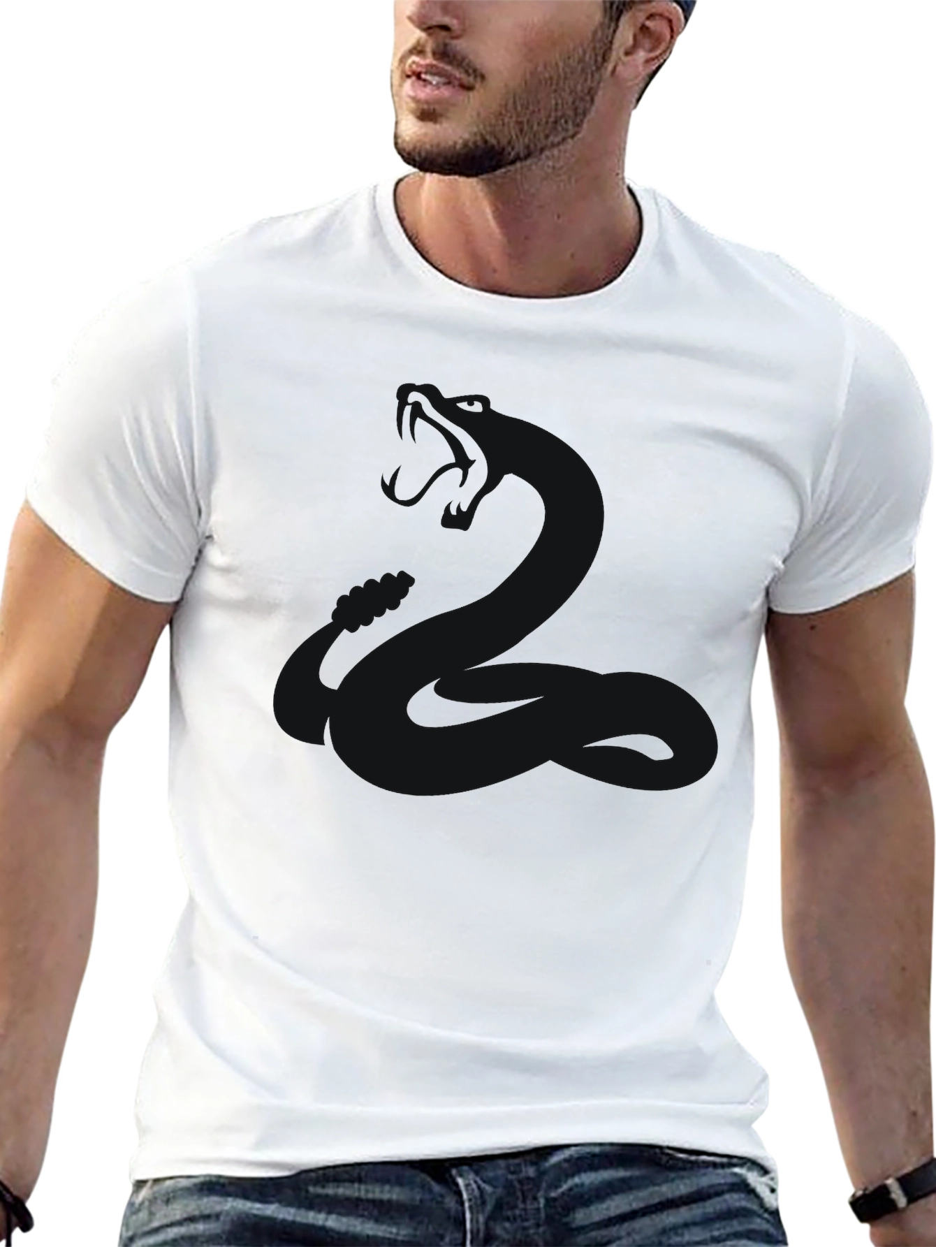 Black Classic Black Crew Neck T-Shirt - Everyday Essential view 13