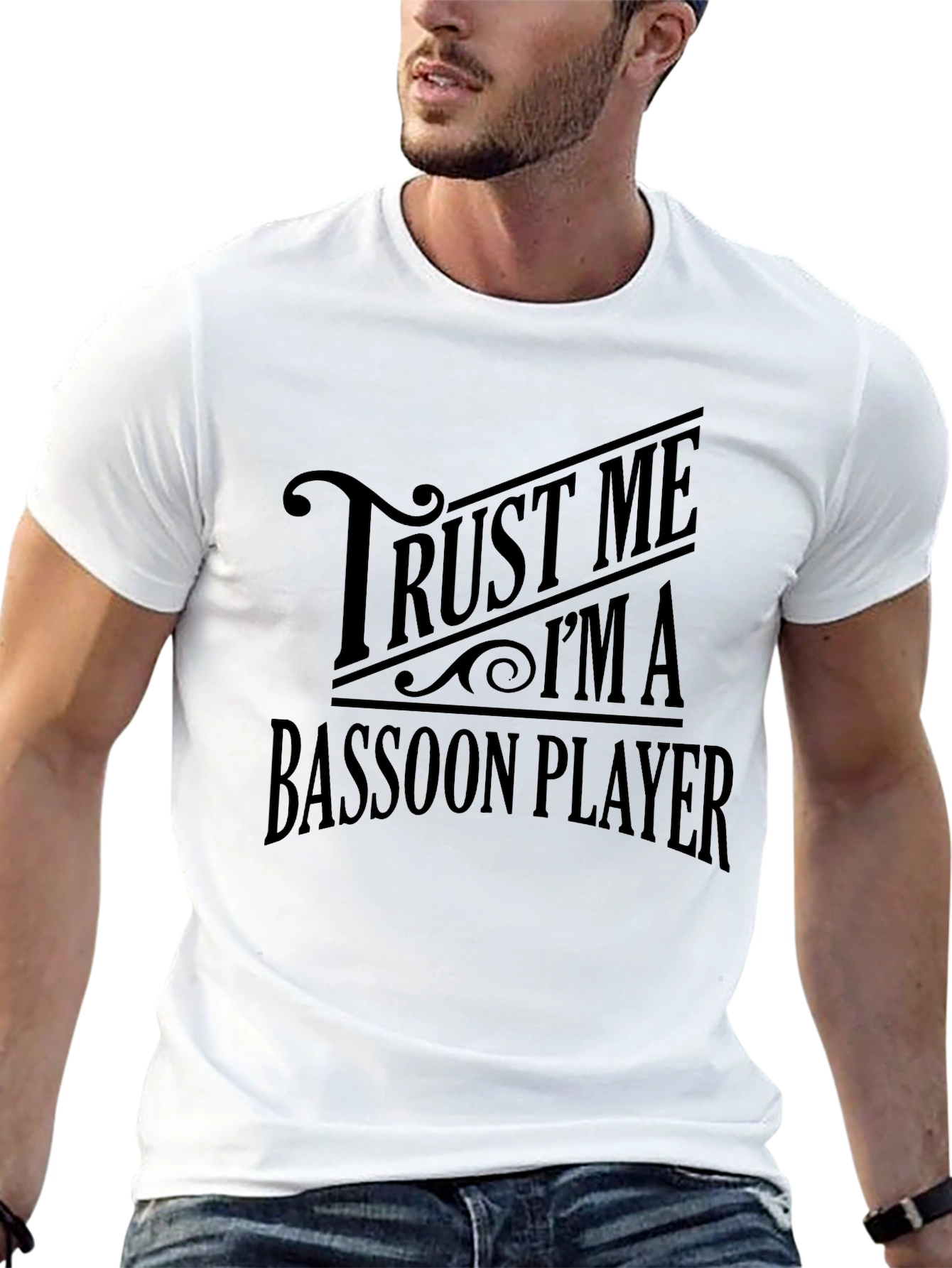 Black Trust Me I'm A Bassoon Player Graphic T-Shirt view 13