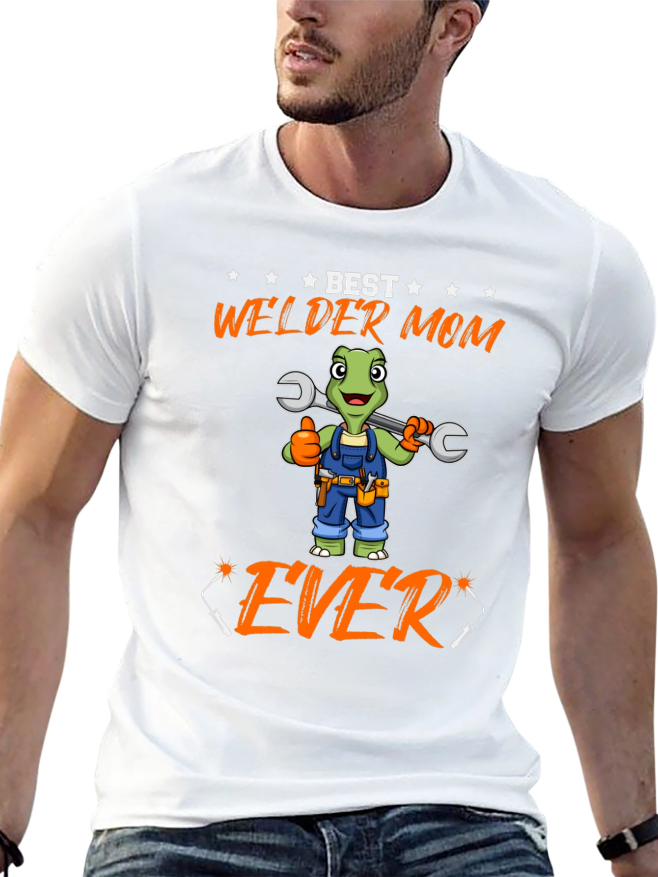 Black Best Welder Mom Ever T-Shirt view 13