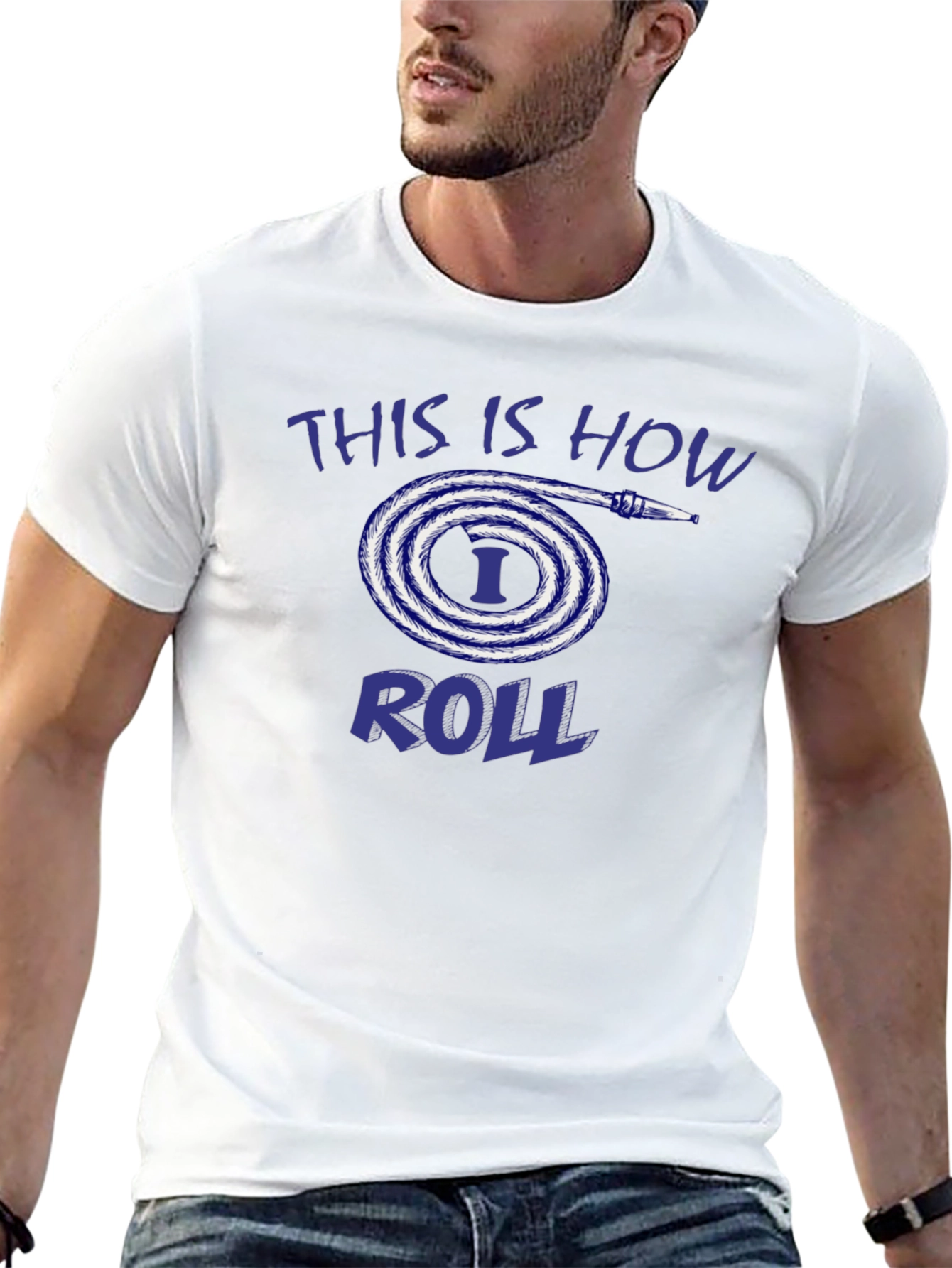 Black This is How I Roll Fire Hose T-Shirt view 13