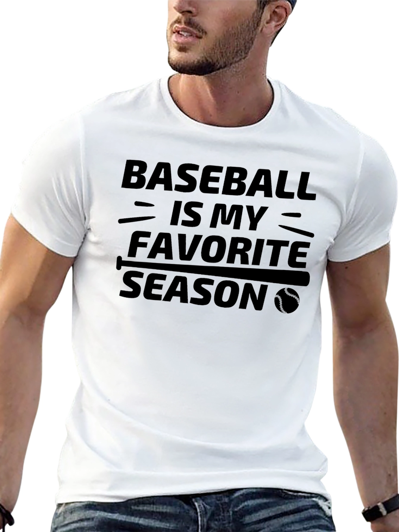 Black Baseball is My Favorite Season Black Graphic Tee view 13