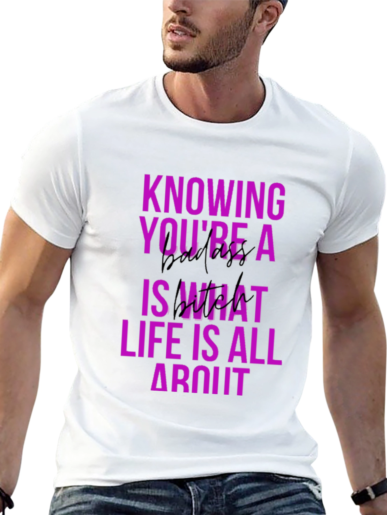 Black Knowing You're a Badass T-Shirt view 13