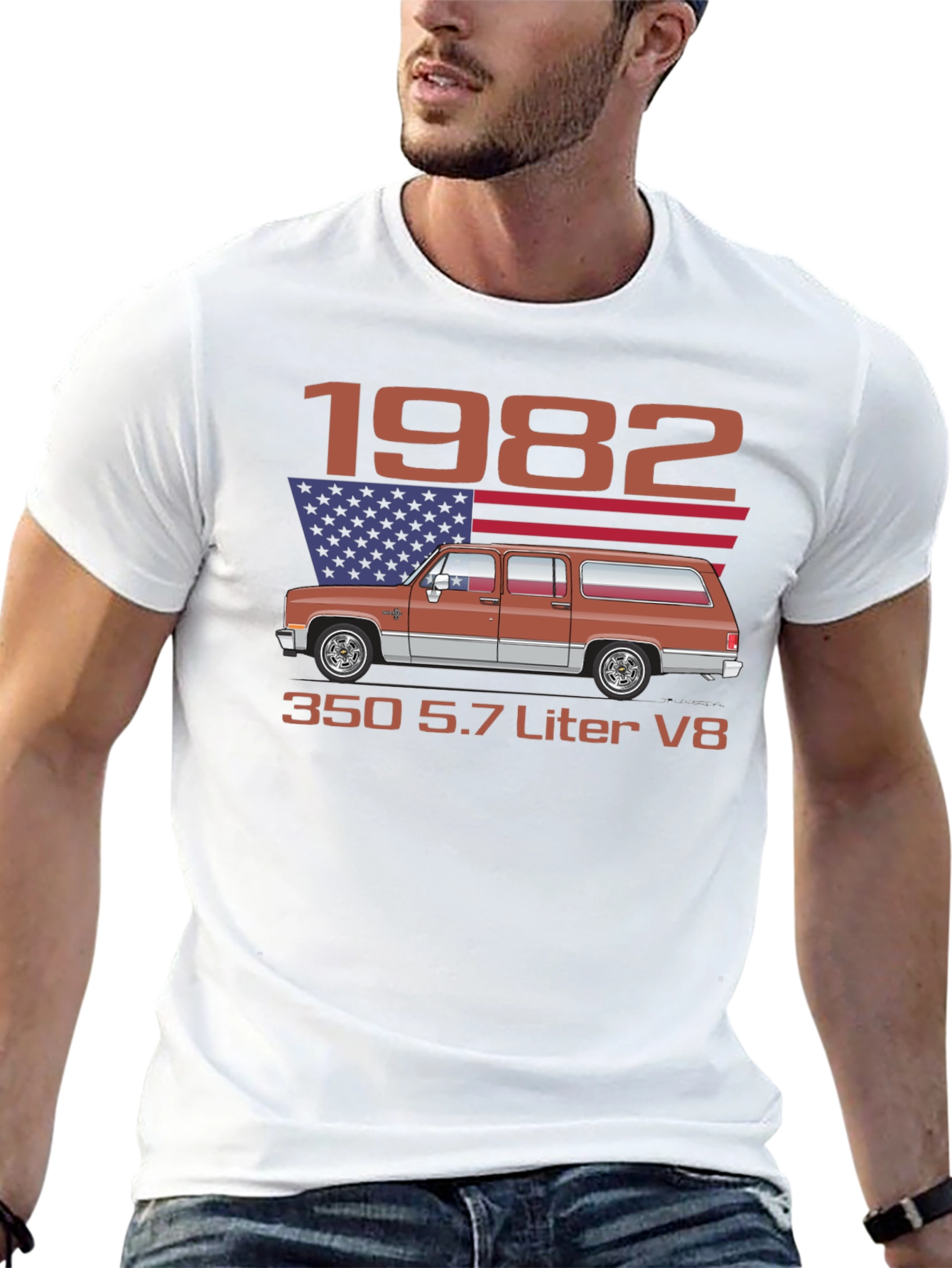 Black 1982 Truck T-Shirt view 13