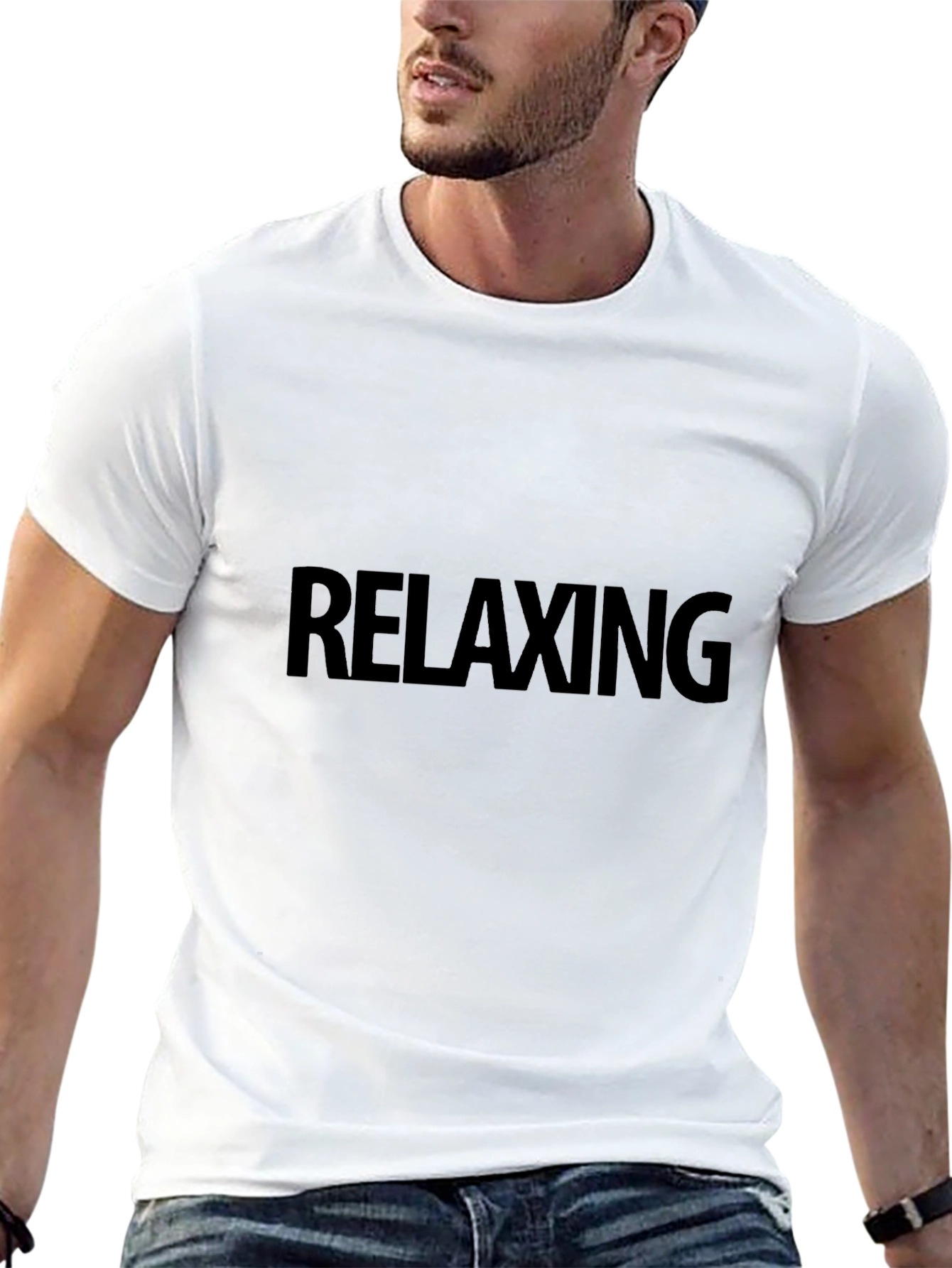 Black Relaxing Black T-Shirt view 13