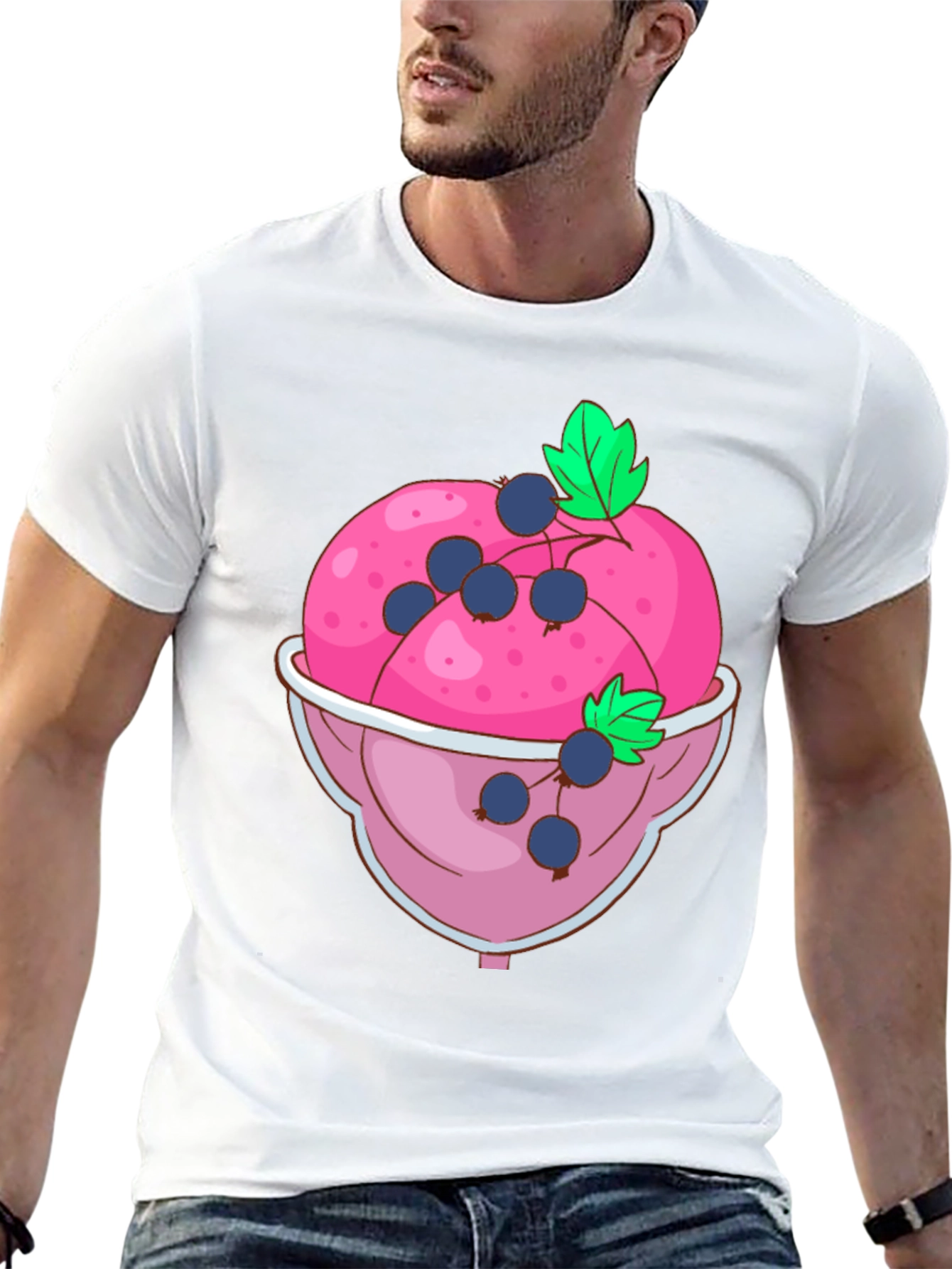 Black Ice Cream Bowl Graphic Tee view 13