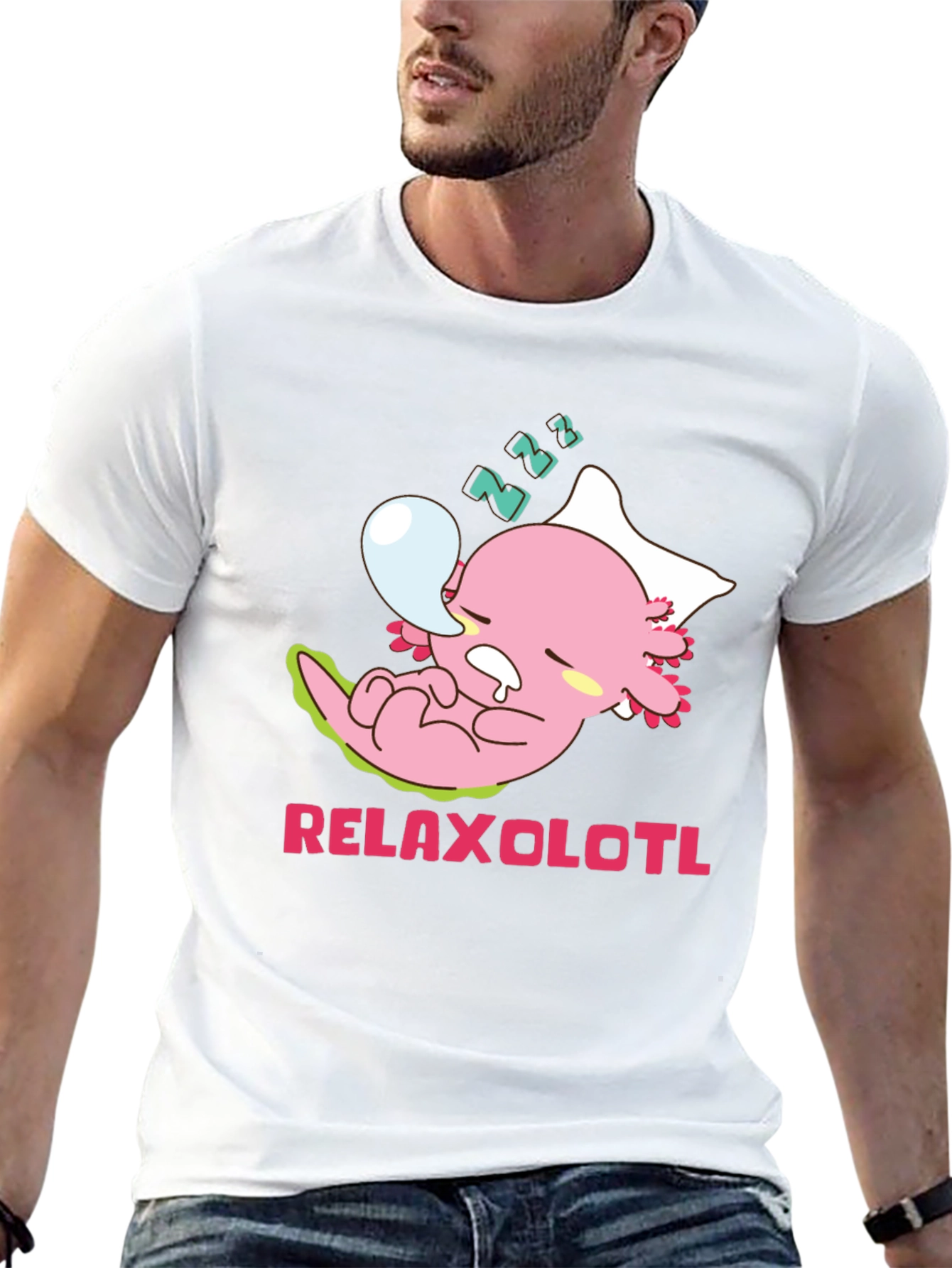 Relaxolotl T-Shirt - Kawaii Axolotl Tee - 13